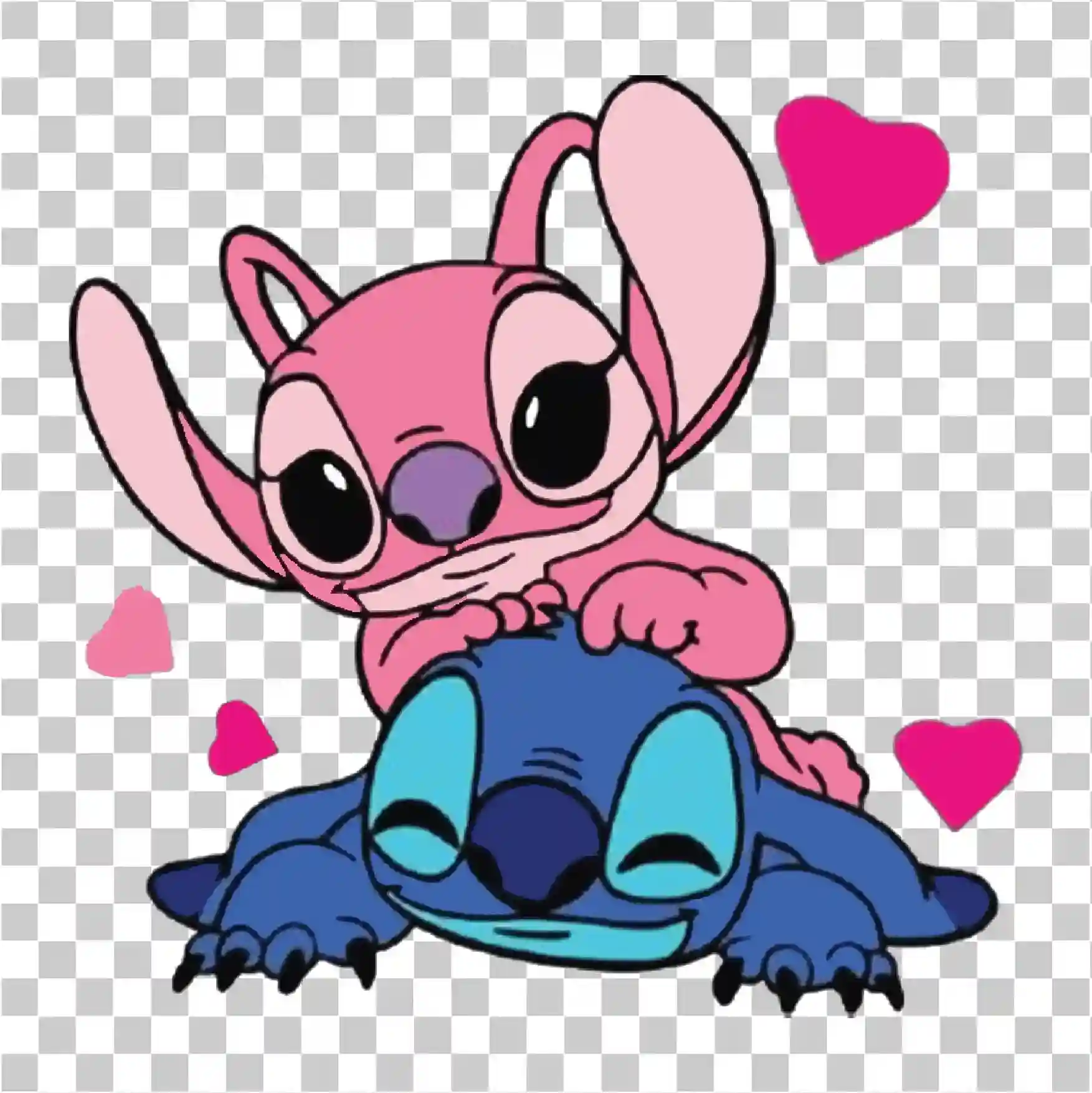 Stitch Cartoon PNG I simpatici personaggi di Stitch adorano il design artistico Kawaii, 