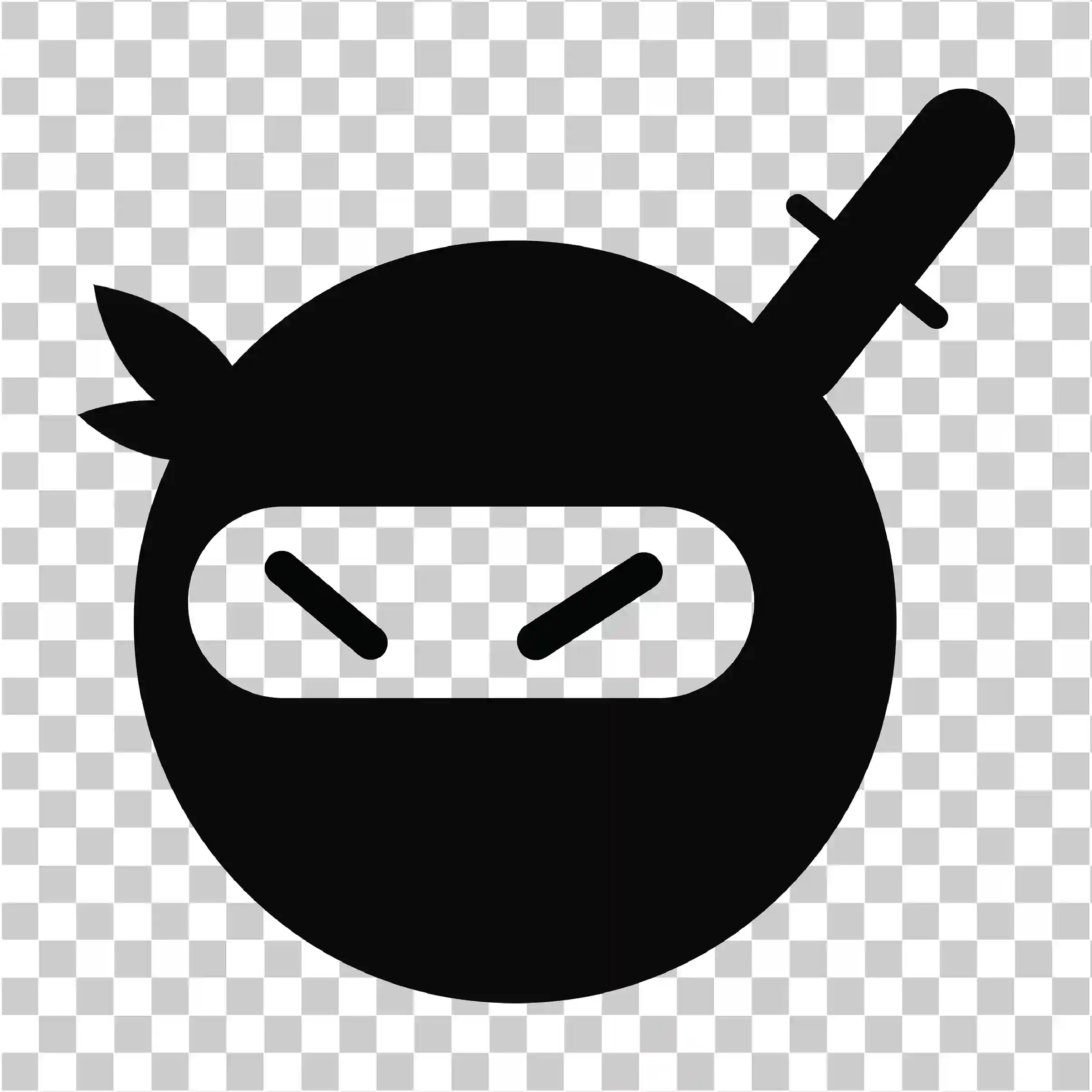Oyun için Karanlık Ninja Bomba Logo Simgesi, E-Spor ve Markalaşma, 