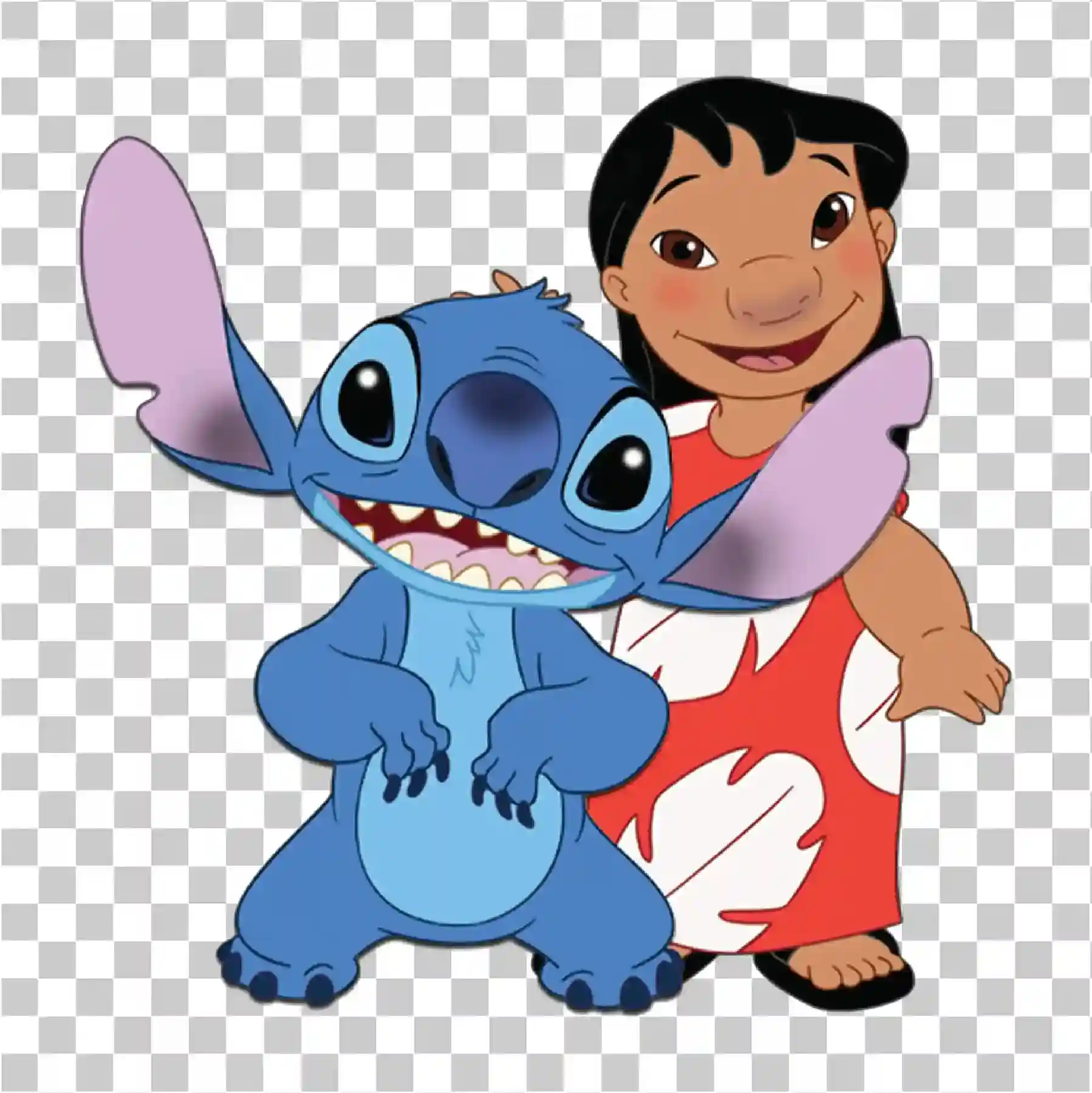 可爱的史迪仔 PNG 卡通 Lilo & Stitch 儿童动画人物, 