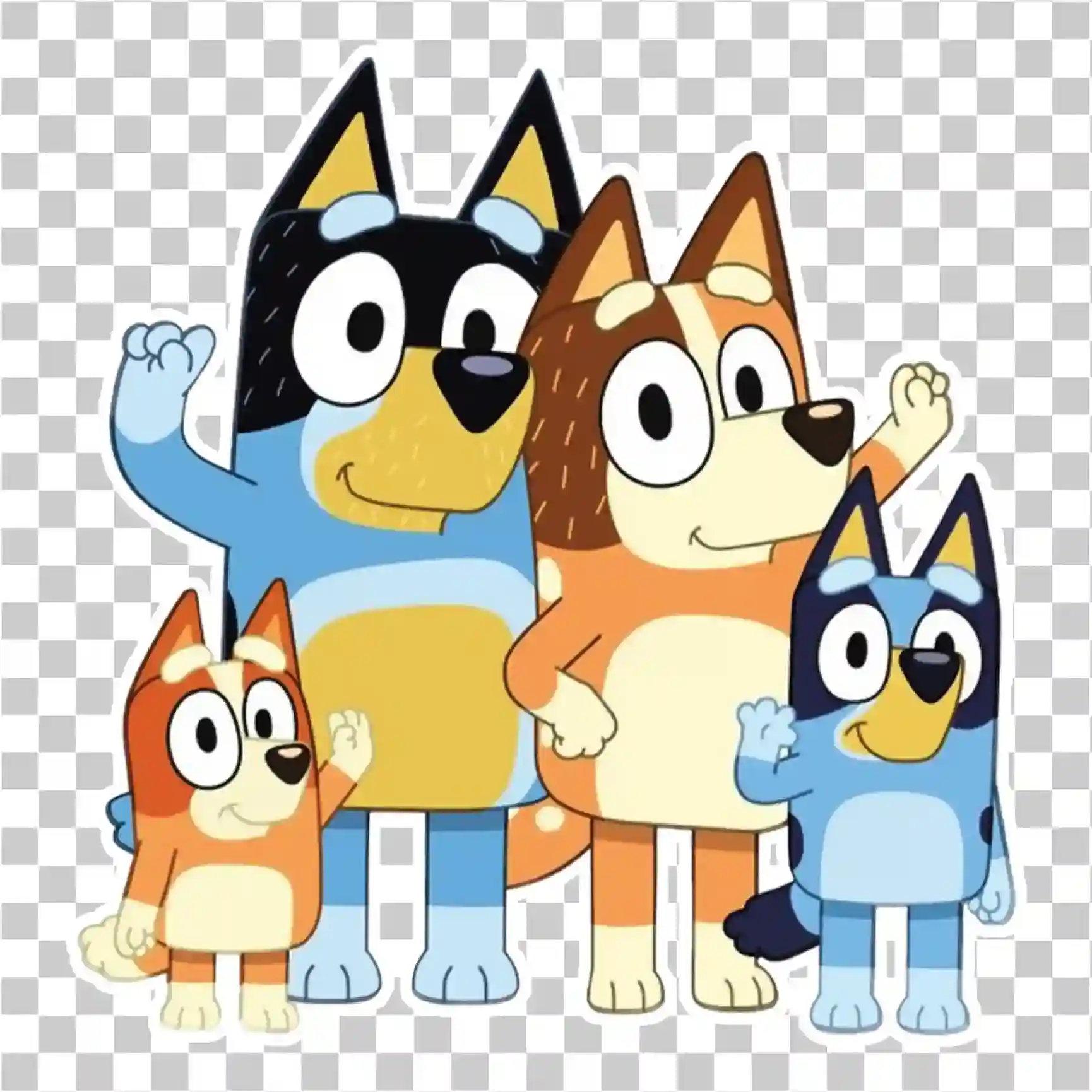 PNG Keluarga Anjing Kartun Lucu, Karakter Anak Anjing Animasi Anak, 