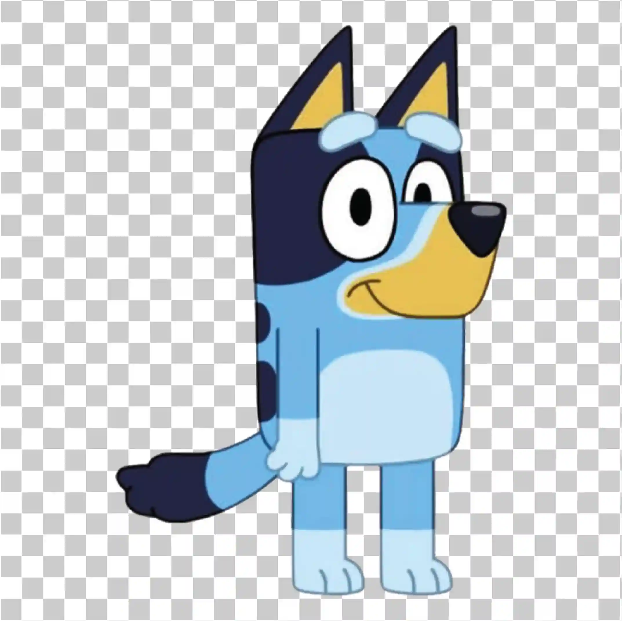 Lindo perro azul de dibujos animados PNG, Personaje de cachorro animado para niños, 