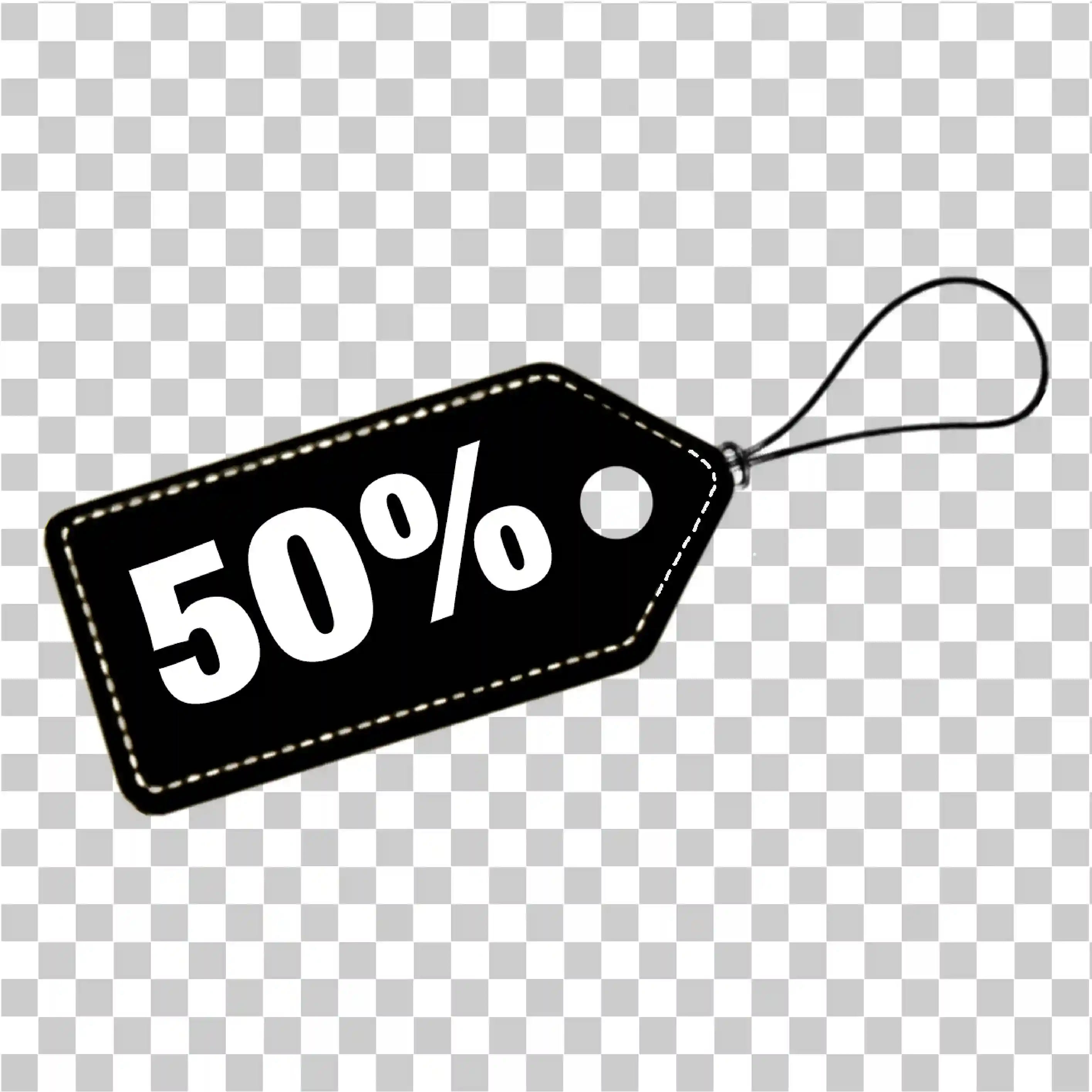 Diskon 50% Tag Diskon Hitam, Penjual Penawaran Label & Desain Clipart Belanja Promosi, 