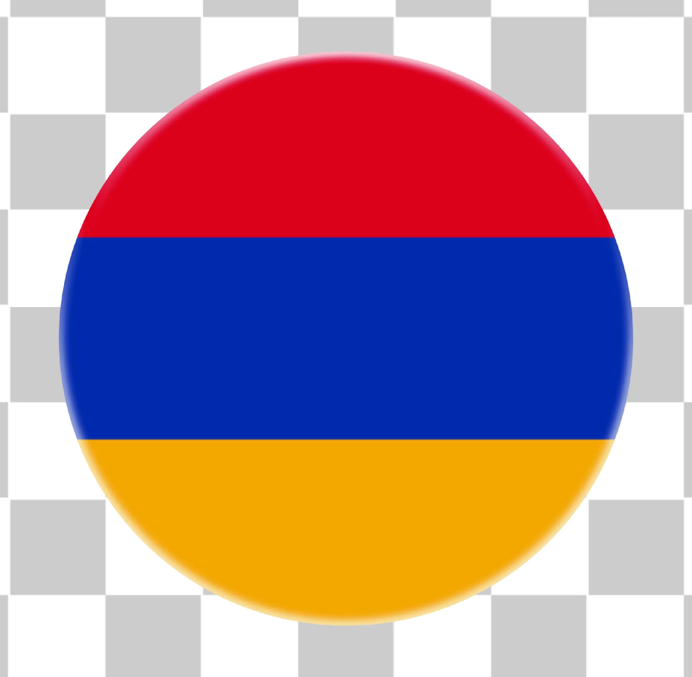 Flagge von Armenien, Armenienflagge, Armenische Flaggenfarben, Rotblau Orangenstreifenflagge, Armenien -Flaggen -Ikone, Kreis 3d Nationales Symbol PNG, 
