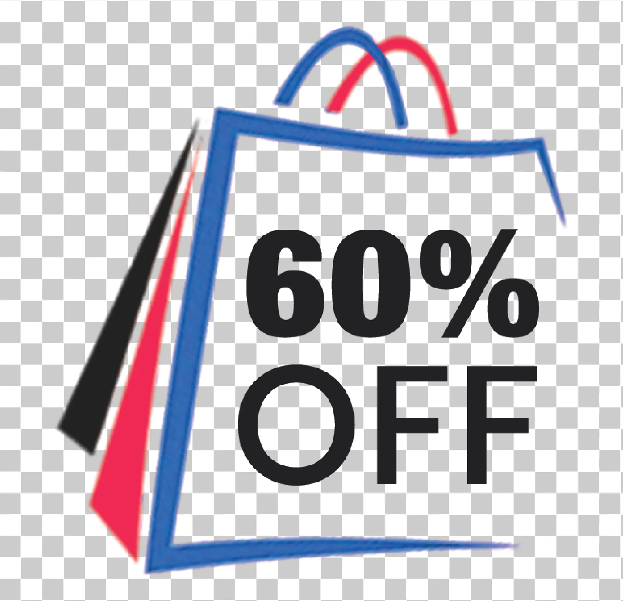 60% rabatt på Rabatt Clipart, Procent av textetiketter, Försäljningsskyltar, PNG -taggar och shoppingväskedesign, 