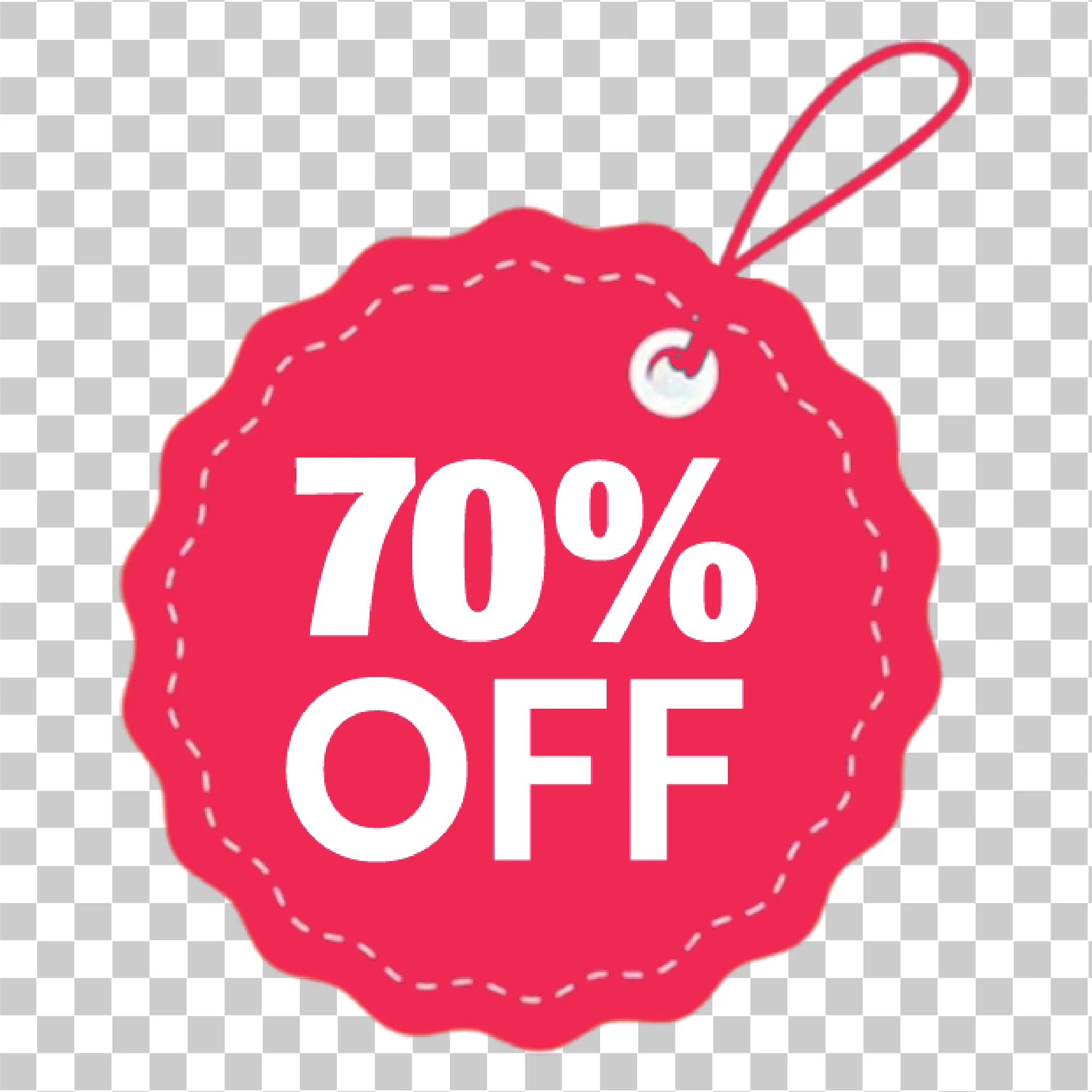 70 ٪ خصم خصم وردي, Sale Label PNG و PEND OFF DESTICER DESICATION, 