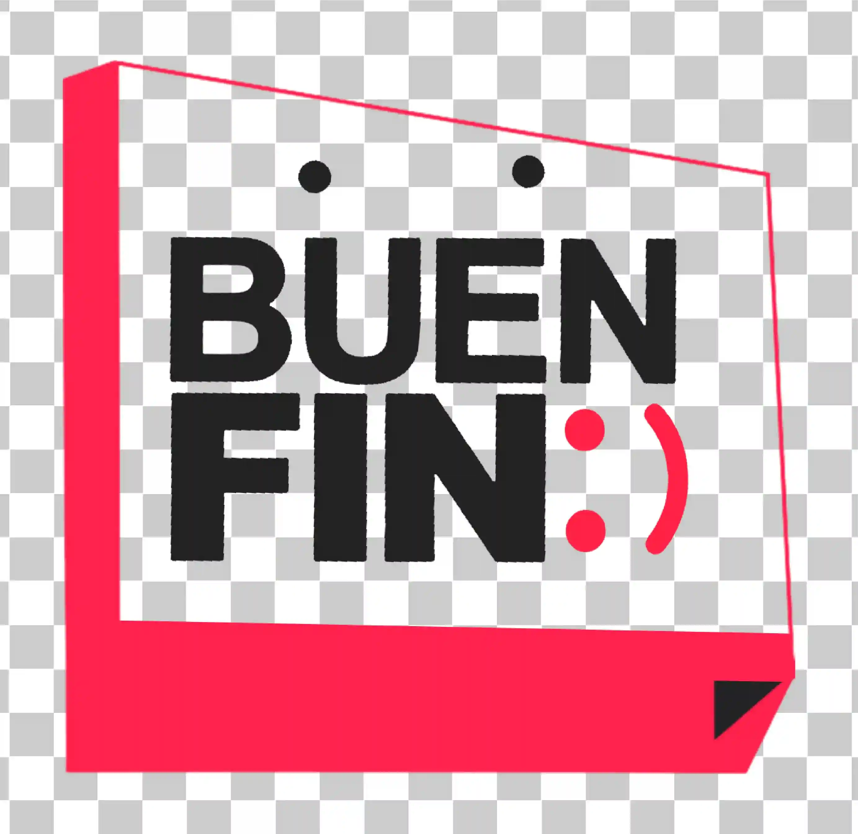 Buen Fin Mexico -Logo - Rabattetikett für den Nationalen Einkaufstagverkauf, 