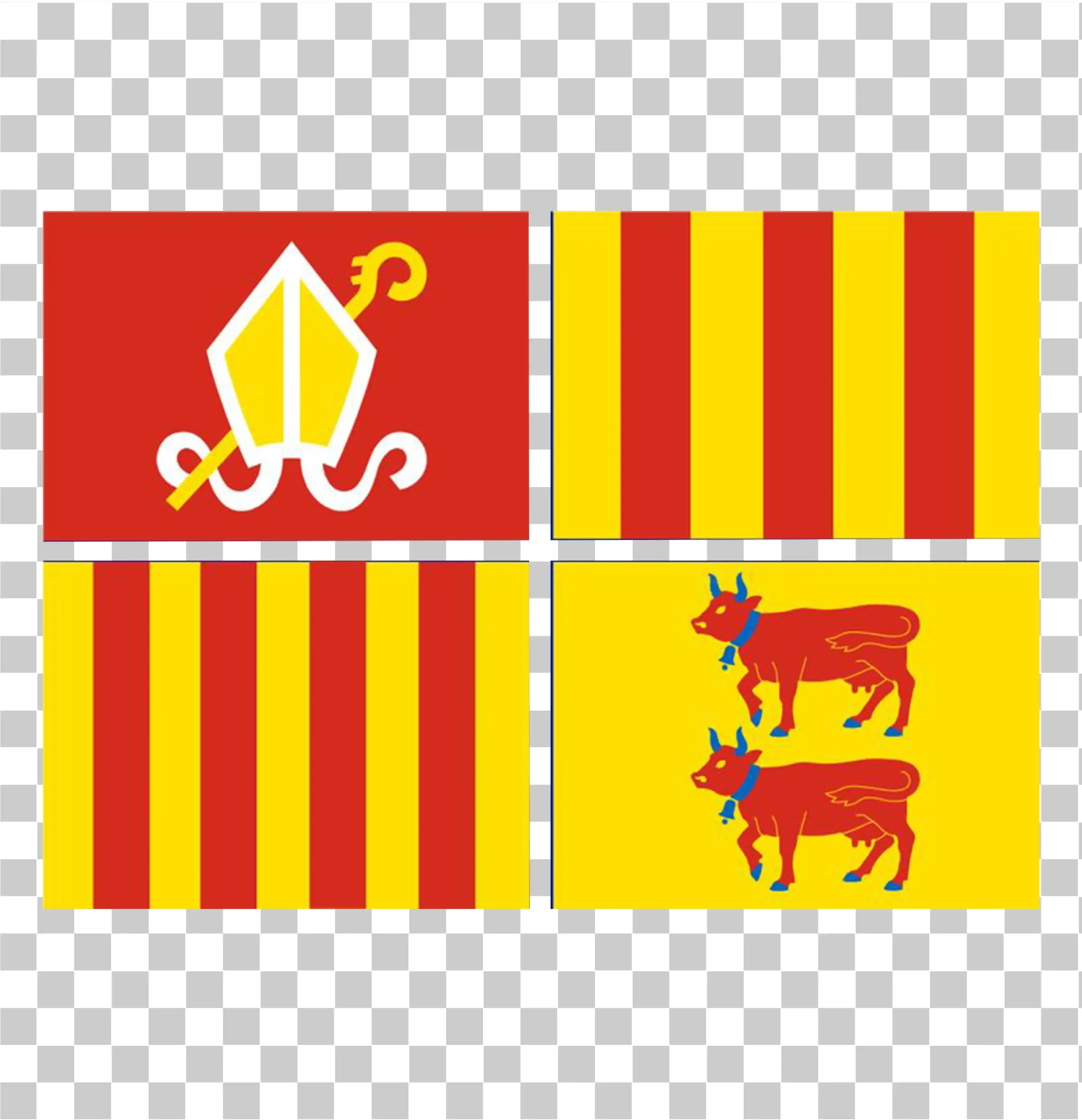 Andorra La Vella Flaggenaufkleber, Wappen, Andorran National Emblem, Realistic PNG Design Clipart, 