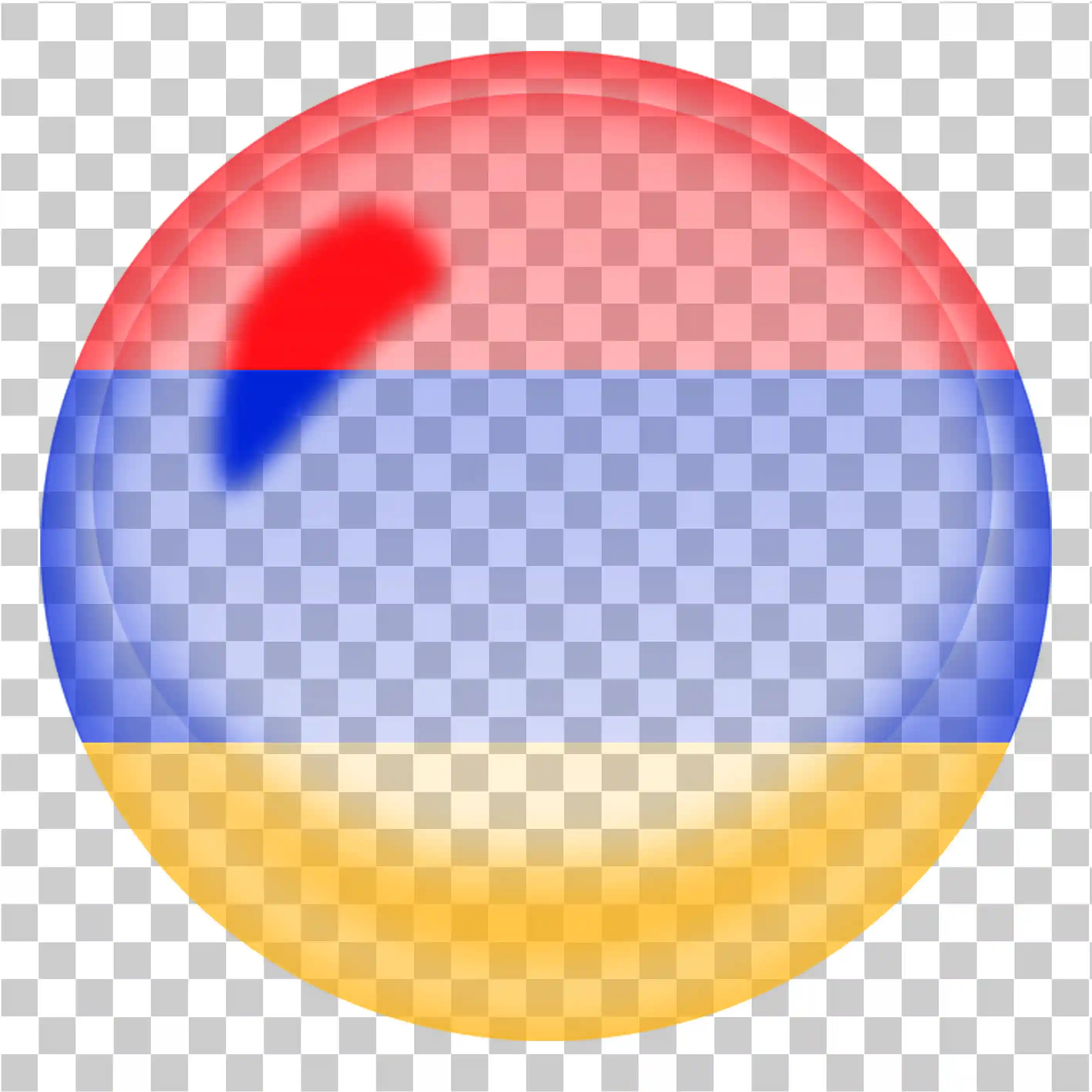 Armenien flaggor, Flagg från Armenien, Cirkel 3D -ikon, Armeniens flaggikon, National Flag Symbol, Armenien texturvattenmärke, 