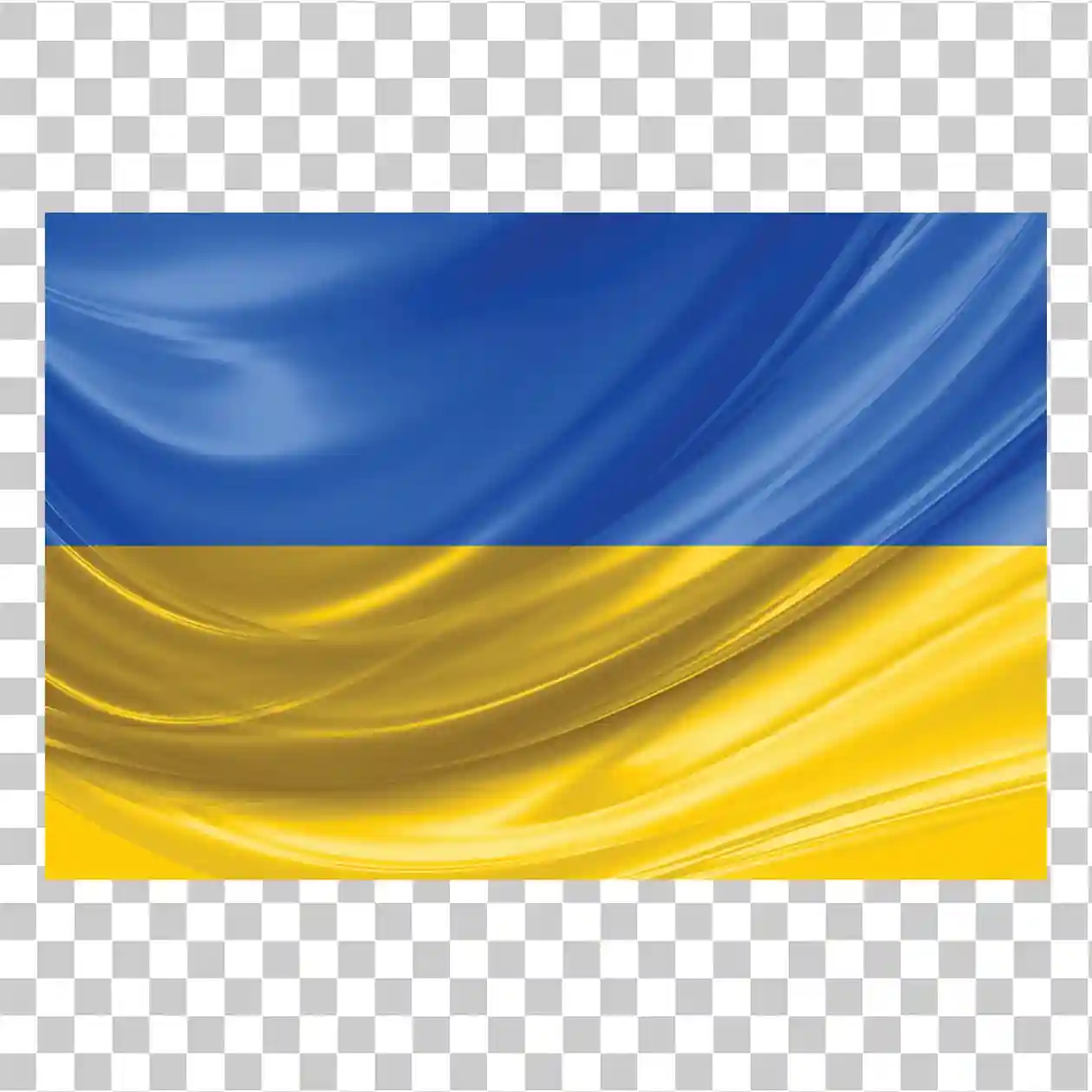 Realistická vlajka Ukrajiny s tkaninou hedvábnou texturou, Modrá a žlutá ukrajinská národní vlajka PNG Clipart, 
