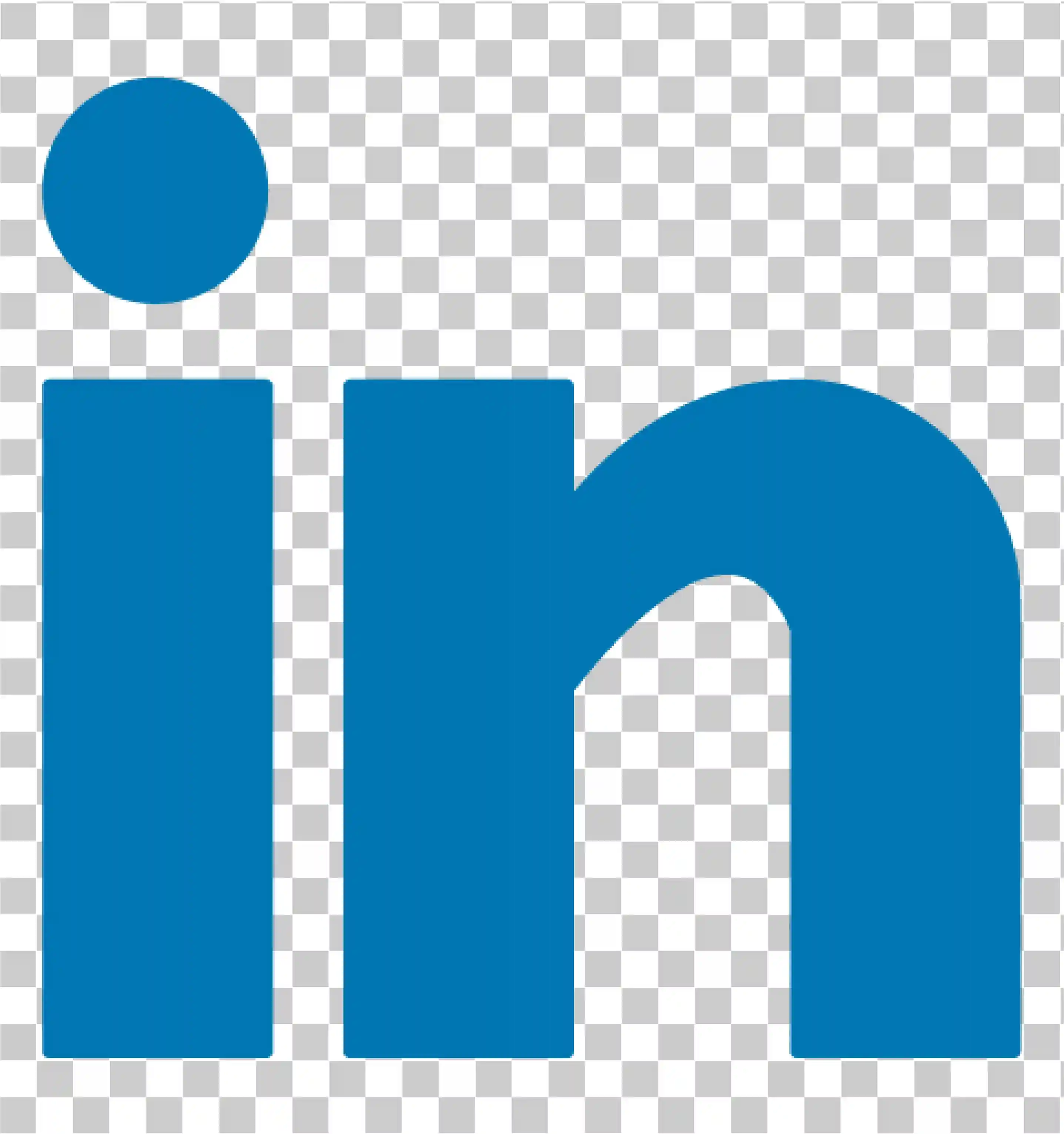LinkedIn Logo PNG - şeffaf arka planlı mavi simge, Vektör sembolü ve sosyal medya metin markası, 
