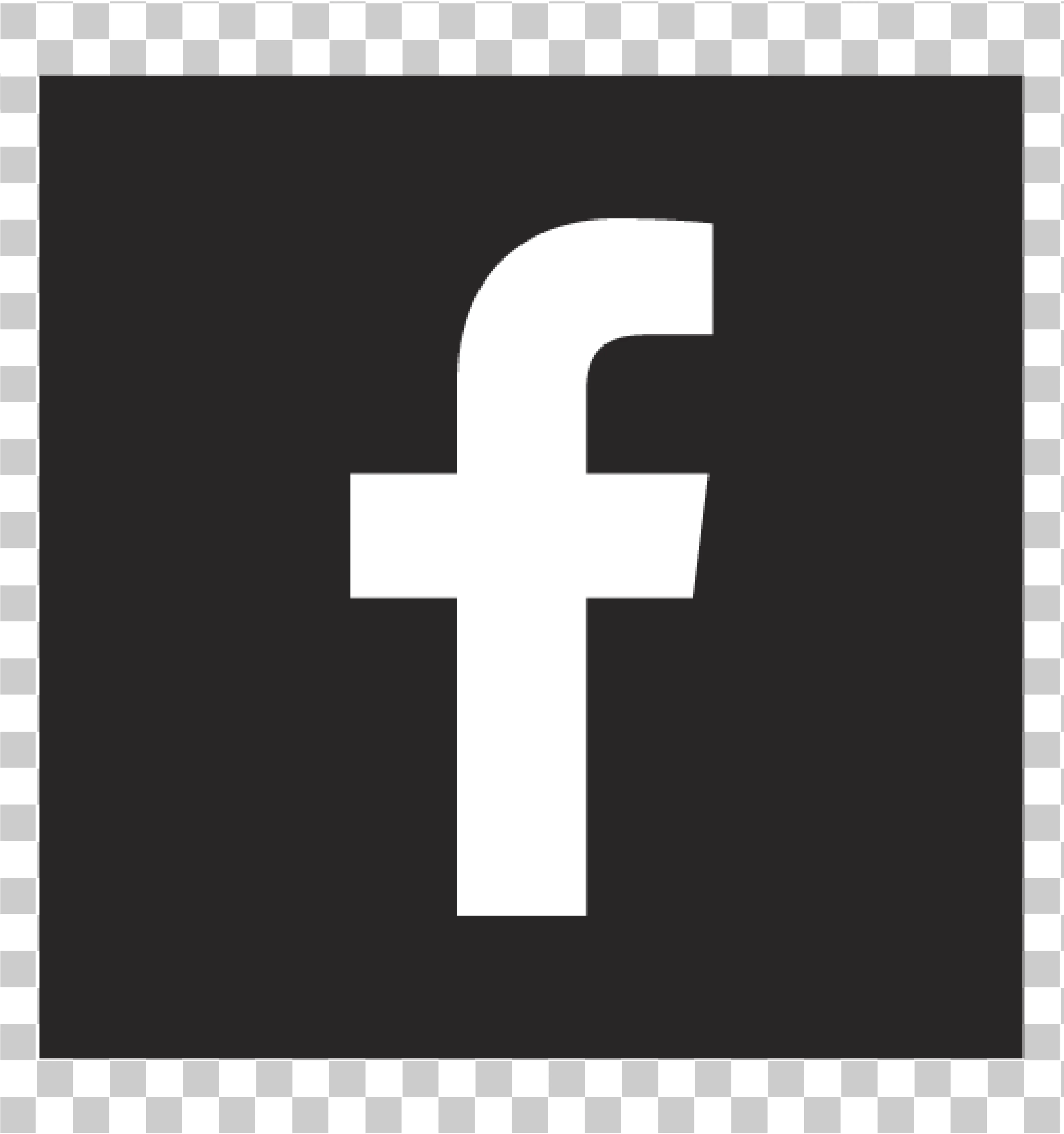 Facebook -logo png tumma musta tausta, Valkoinen FB -logo, Square Facebook -sovelluskuvakkeen vektori, 
