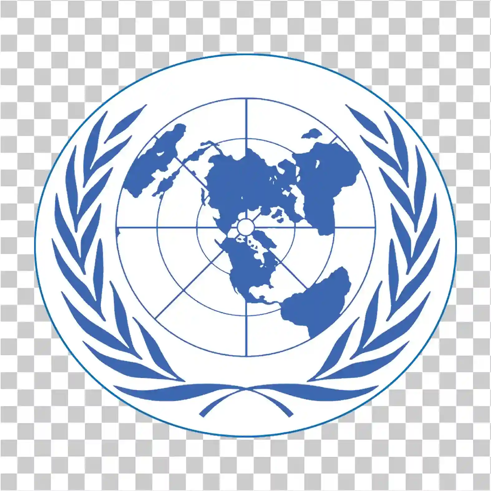 United Nations Blue Emblem, UN Peace Logo Transparent PNG, 