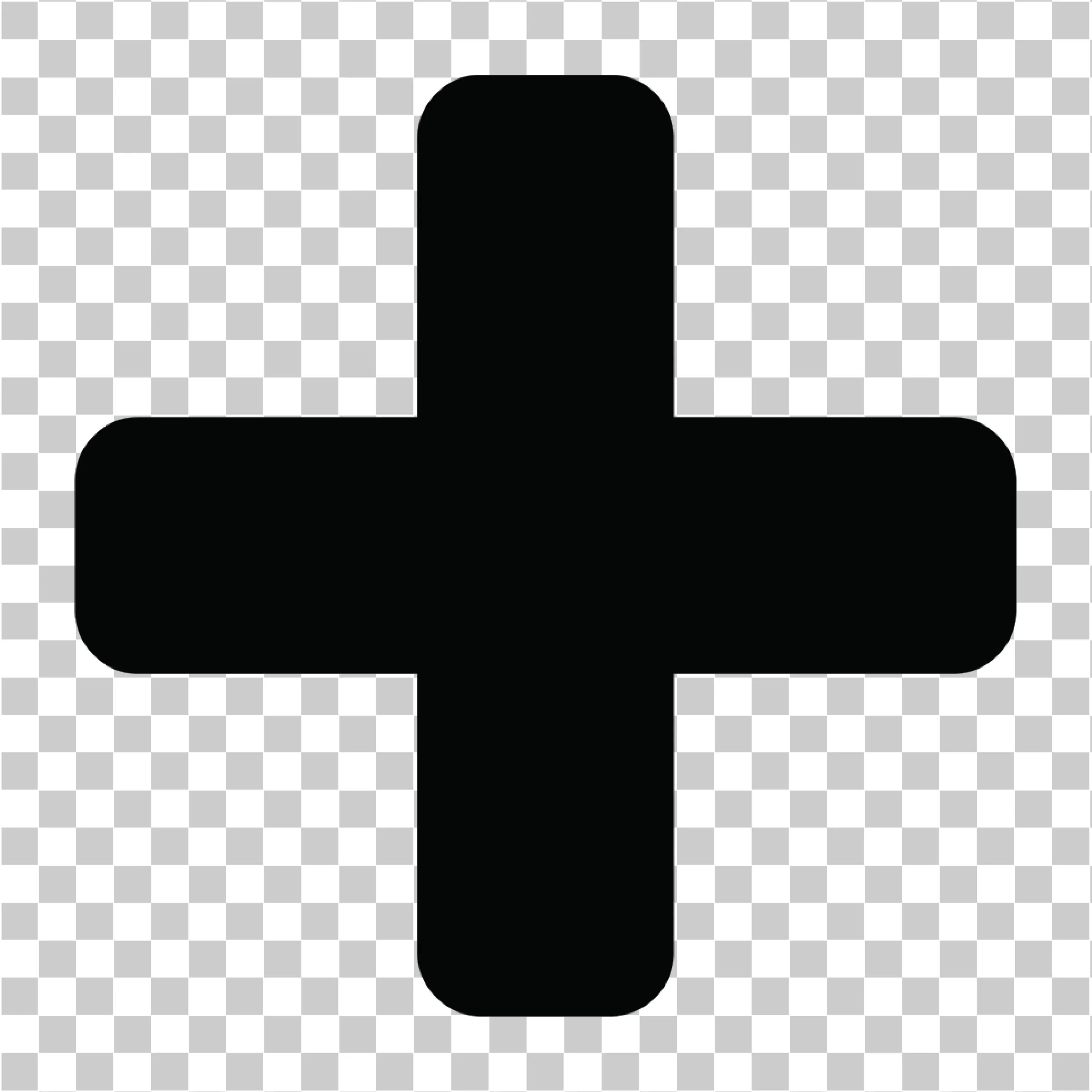 Plus Icon PNG, Medical Cross Symbol & Add Button Vector Design, 