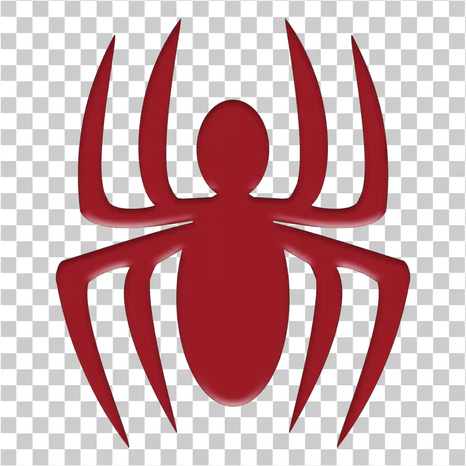 Červený pavouk Logo ikona Symbol Vektorové umění PNG silueta Design, 