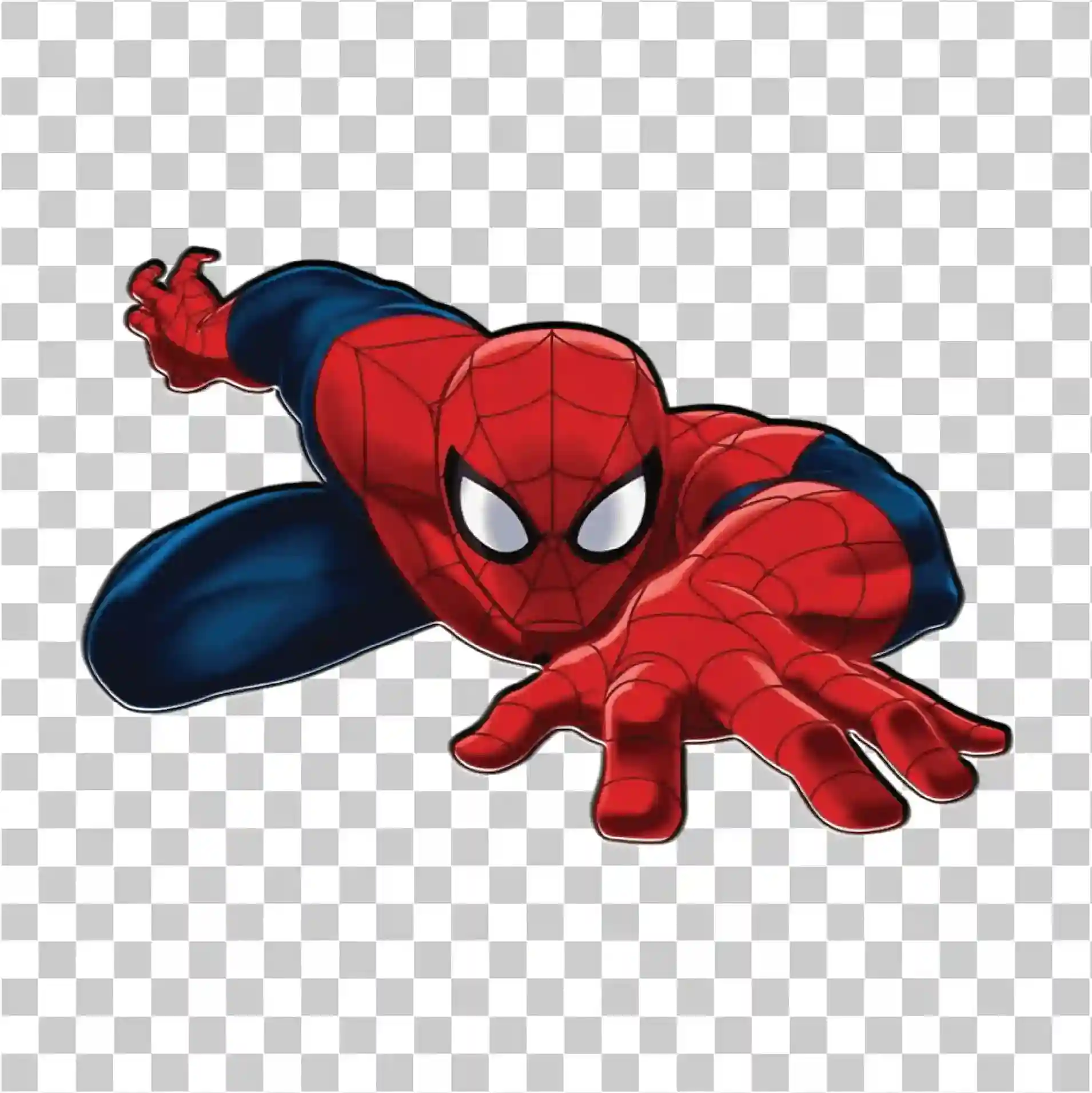 蜘蛛英雄 PNG卡通动作姿势和动态艺术设计高清, 