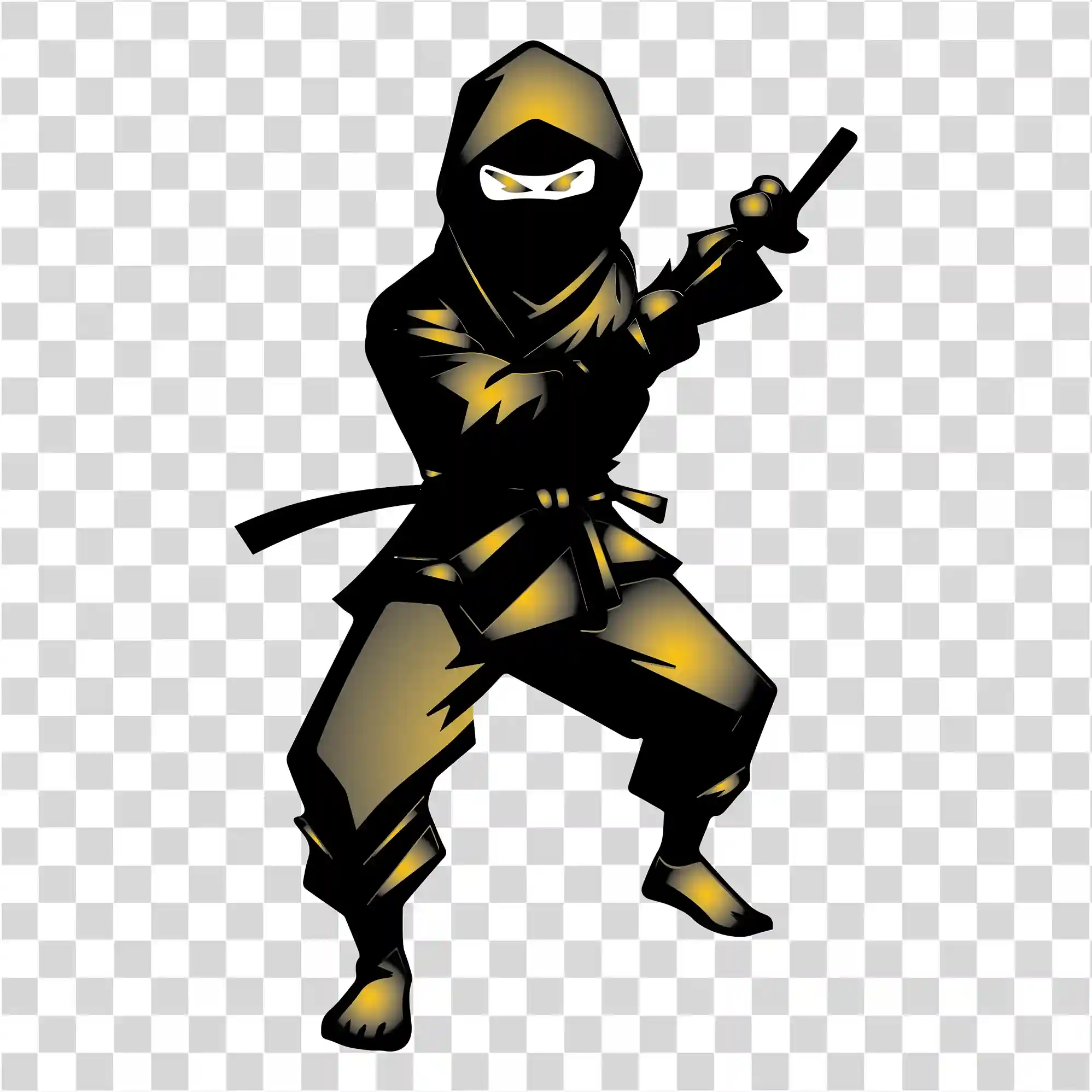Ninja PNG, Cartoon Ninja, Shinobi Warrior Image, 