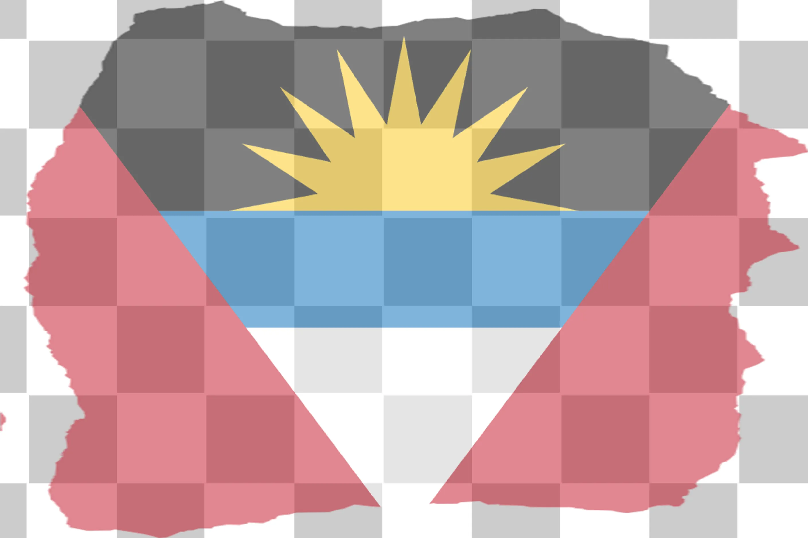 Bandera de Antigua y Barbuda - Diseño de vector, Textura de la bandera e ilustración pintada presidencial, 