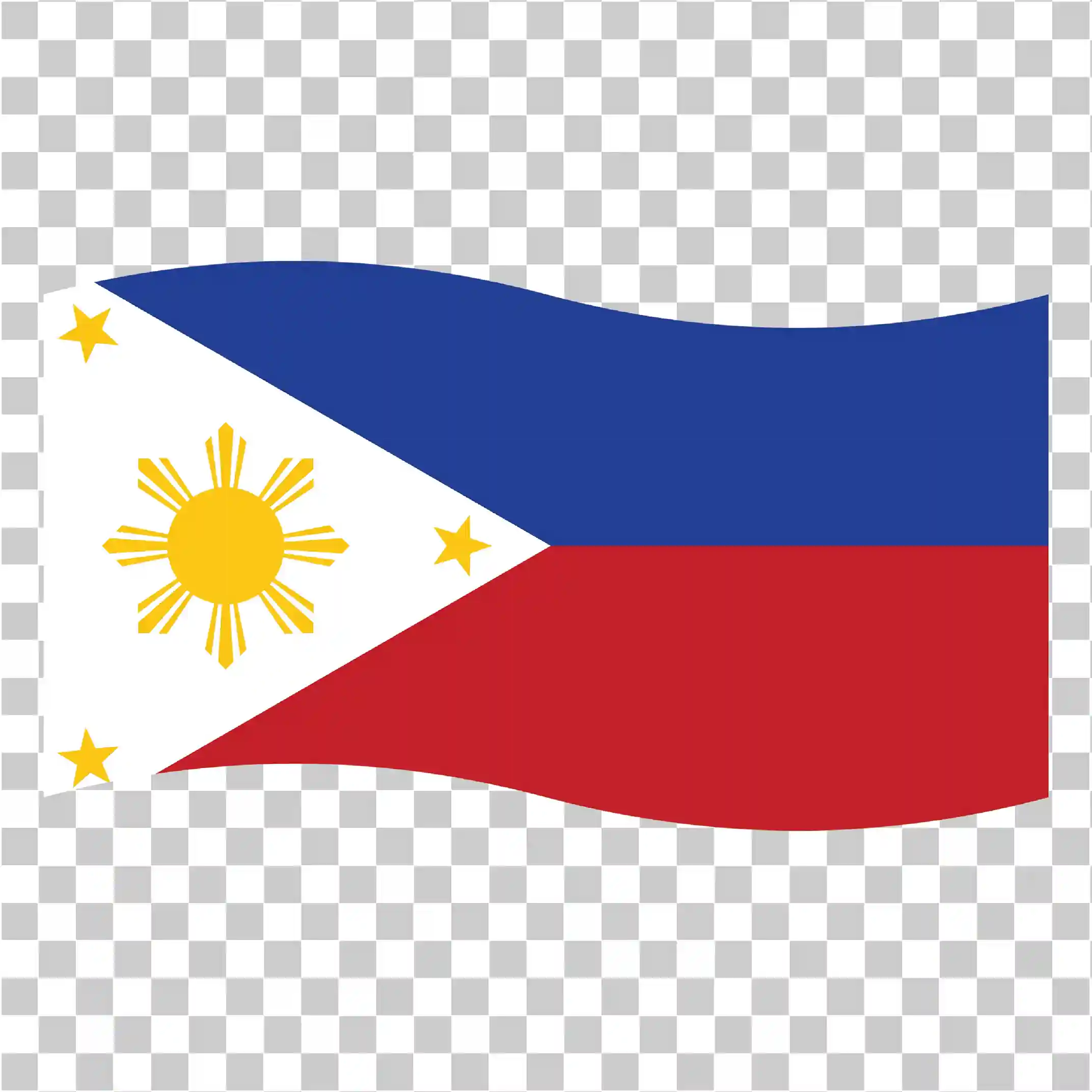 Philippines Waving Flag PNG, Animated Filipino Flag Image, 