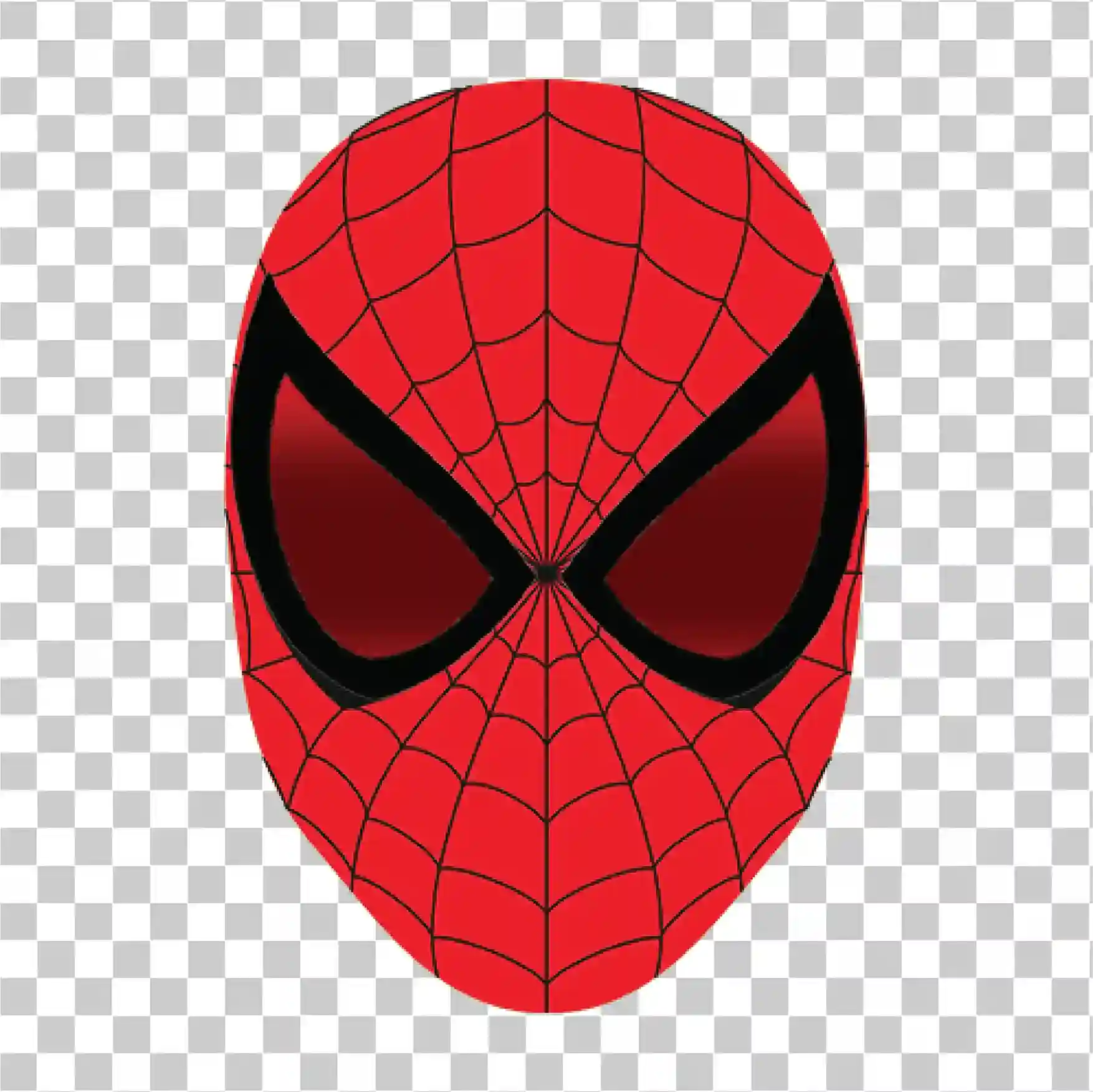 蜘蛛英雄面具 PNG 矢量脸艺术图形设计标志 HDX, 