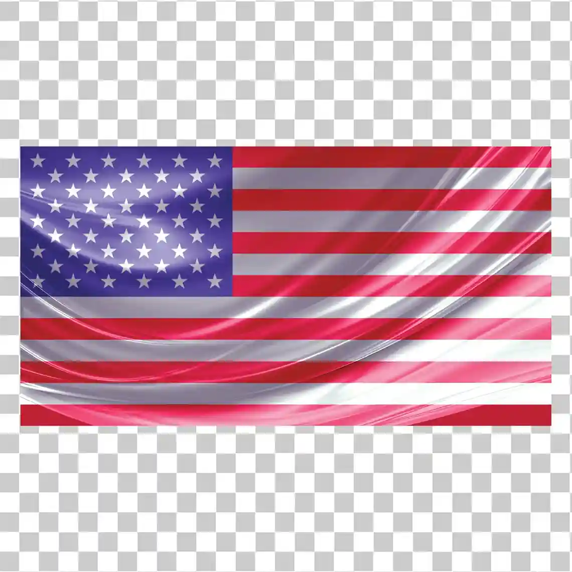 US -Flagge, USA Flag, US -amerikanische Flagge PNG, Amerikanischer Flaggenvektor, Nationalflagge von Amerika, Wellenflagge Illustration, Realistische amerikanische Flagge Clipart, Flag -Design -Vorlage, Leuchtflagge Textur, 