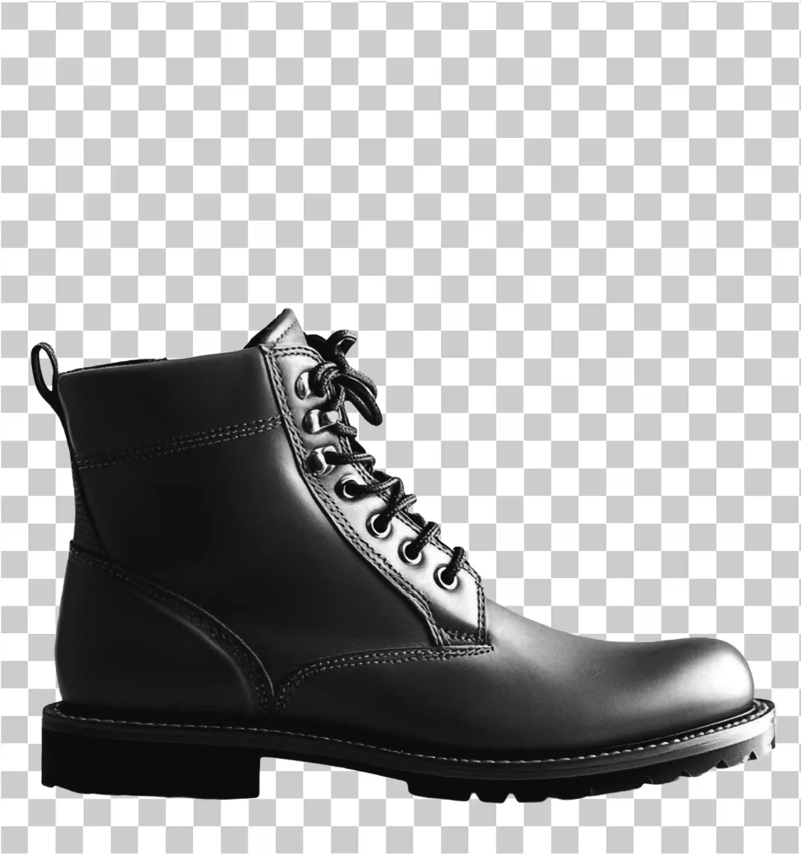 Bot de moda, Botas de couro preto, Sapatos de caminhada, Botas de neve e Wellington, 