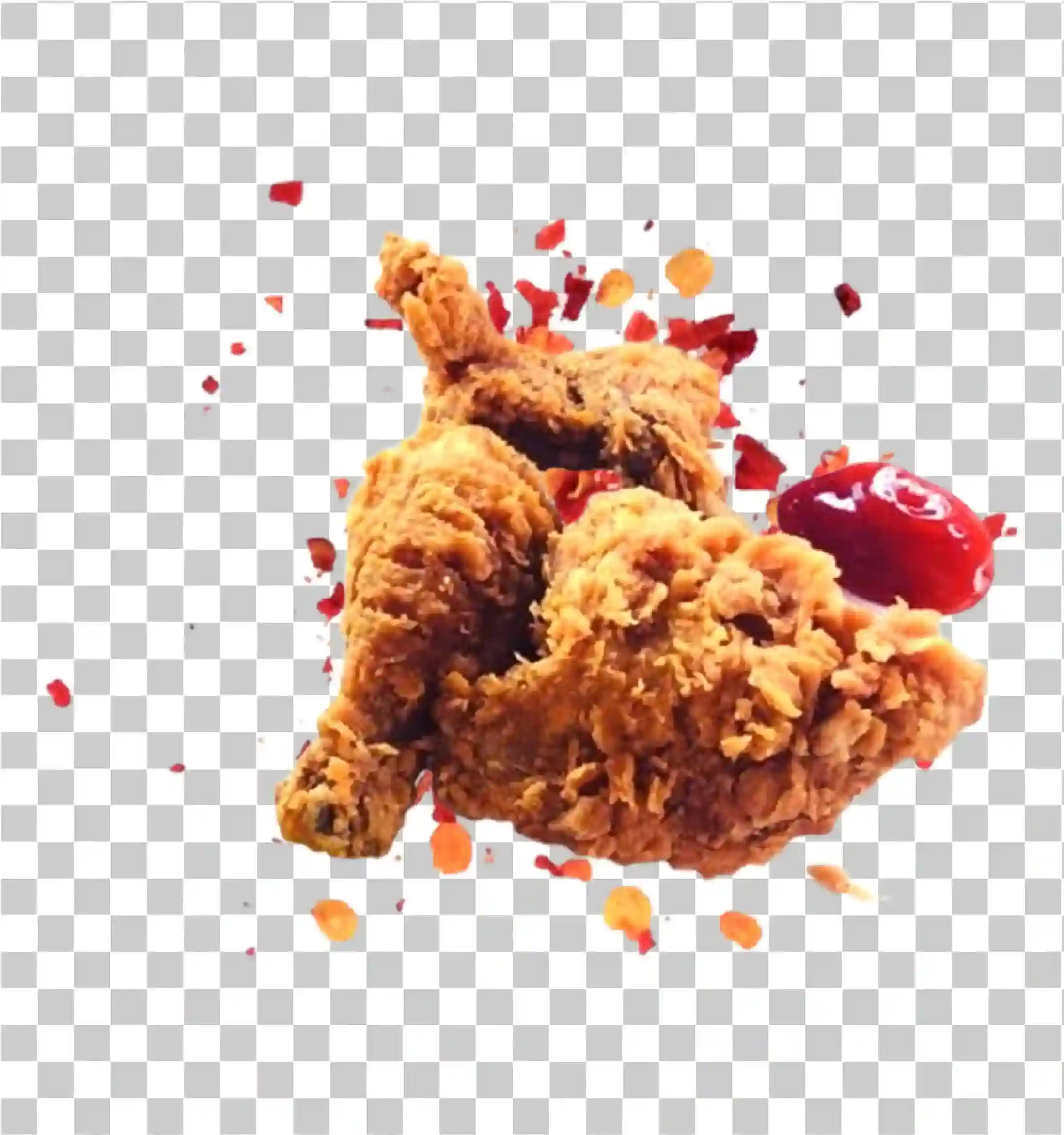Smażony kurczak Fast Food - chrupiący i soczysty kurczak, Buffalo Wings, Drumsticks, Pieczone i chili kurczak png, 