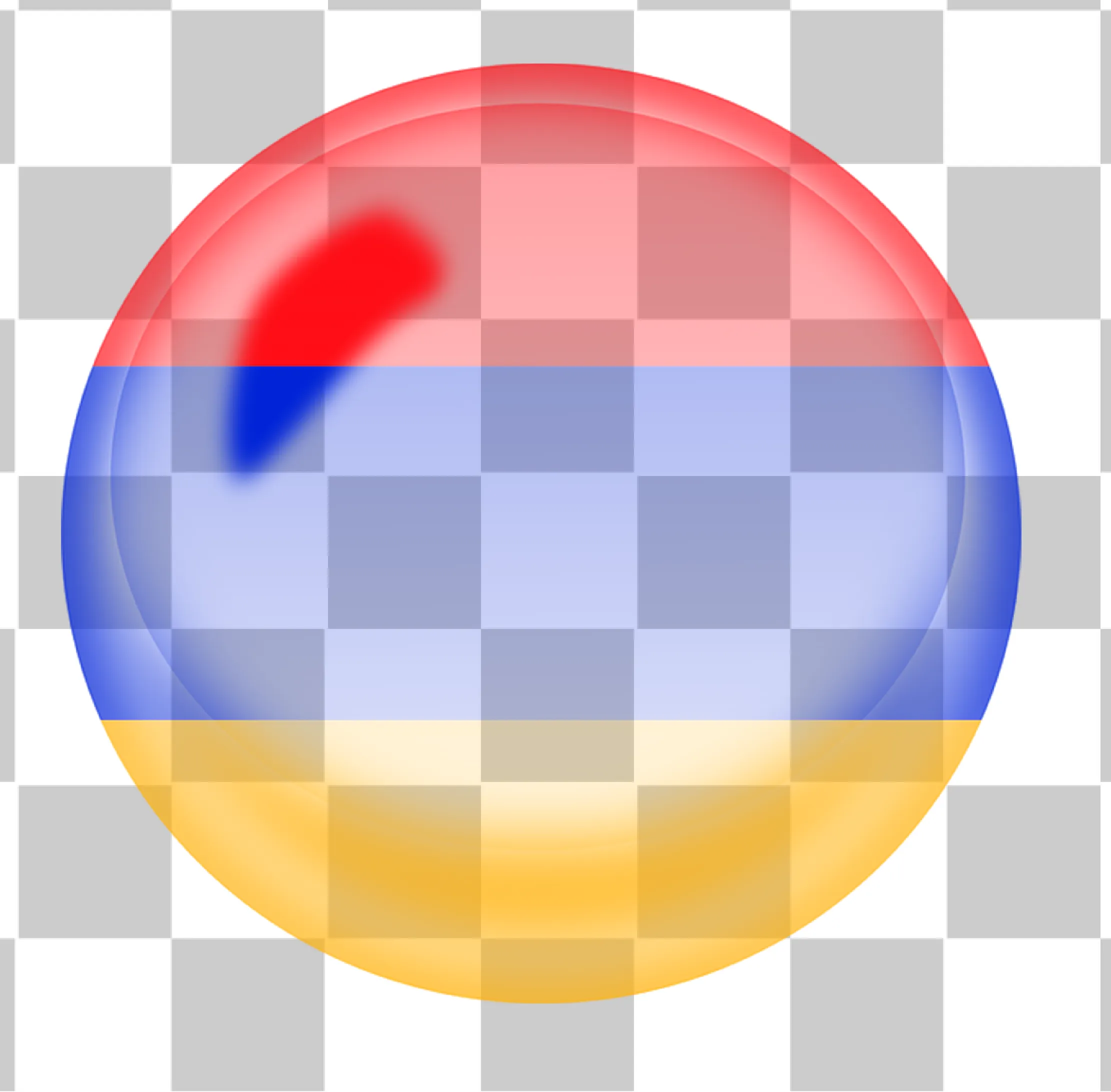 Armenienflaggen, Flagge von Armenien, Kreis 3D -Symbol, Armenien -Flaggen -Ikone, Nationalflaggensymbol, Armenien Textur Wasserzeichen, 