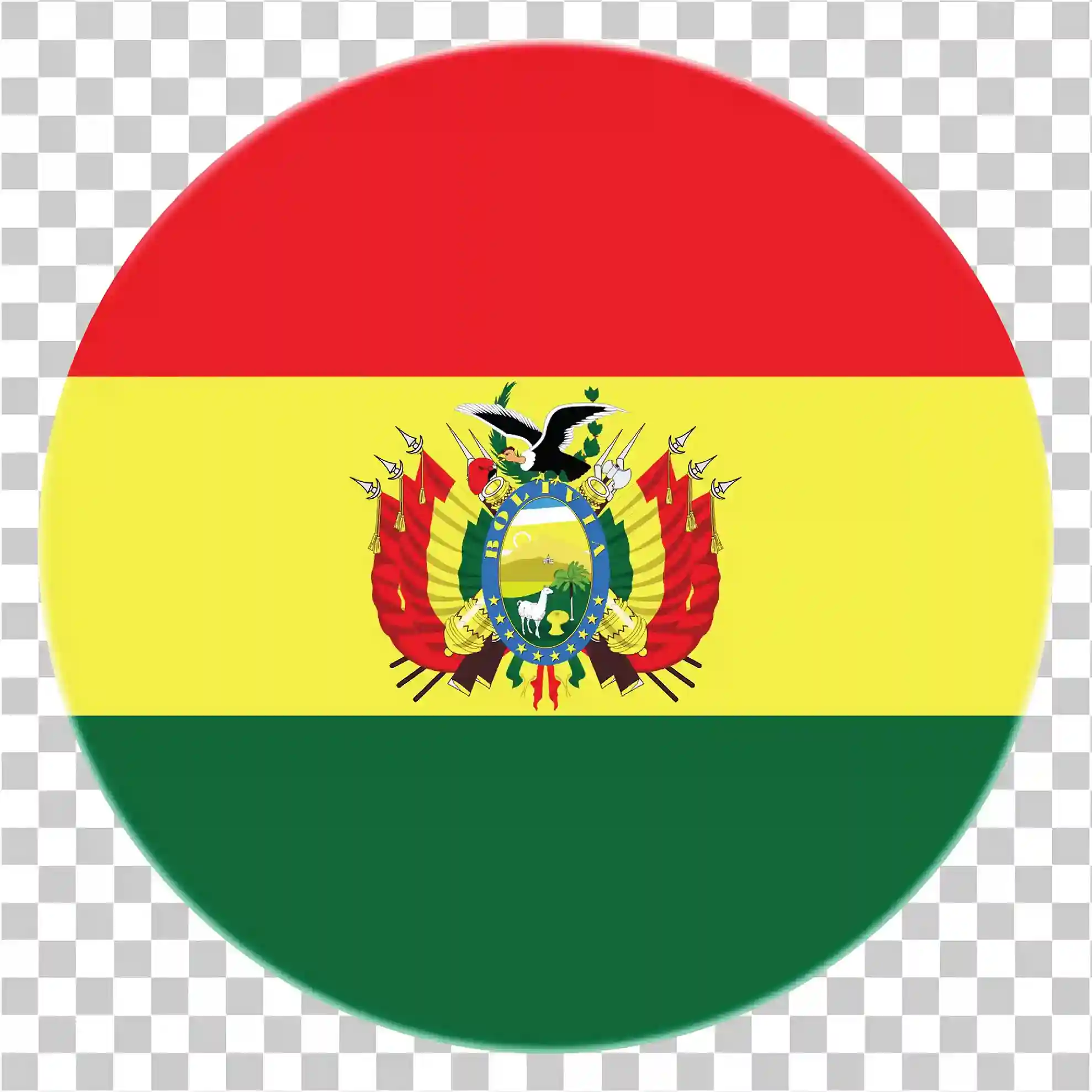 BLANDA BOLIVIA PNG, Bandera redonda de Bolivia, Fondo transparente, Símbolos bolivianos, Colores, Información de capital, 