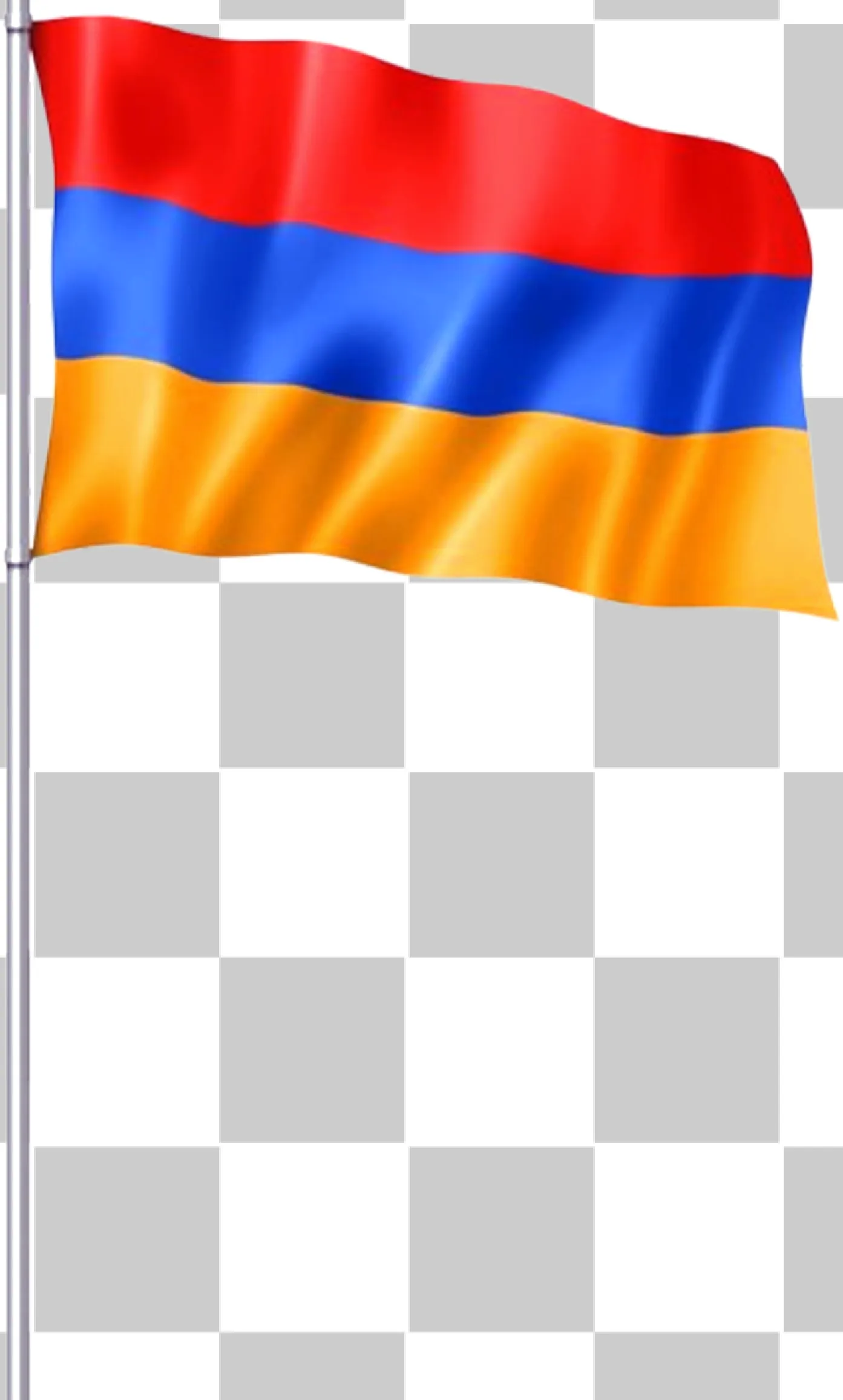 Flagge von Armenien, Weaving National Flag Vector, Armenische Flagge Clipart, Rotblau Orangenstreifen, Illustration von Landflaggen, 