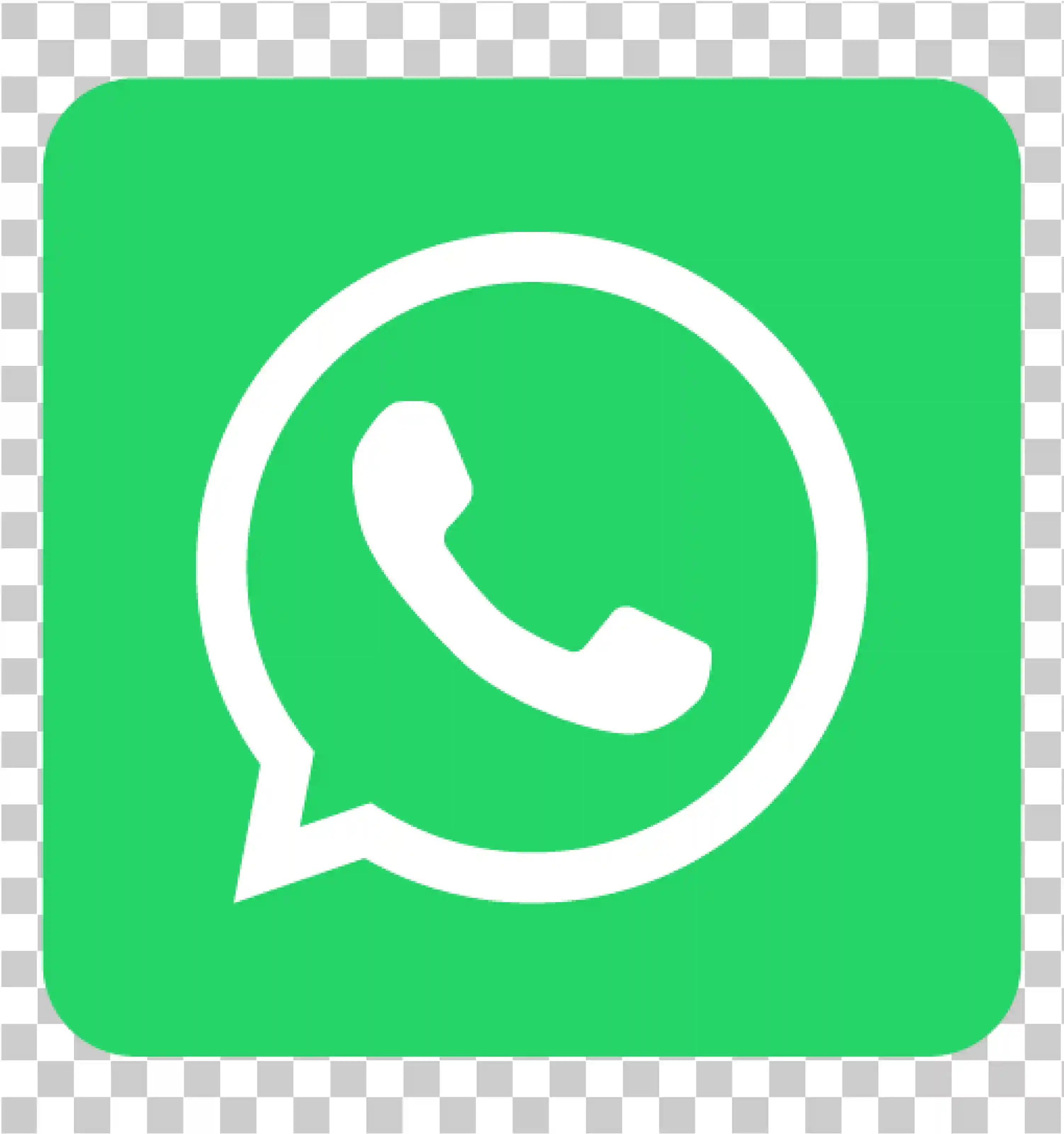 WhatsApp -Logo PNG kostenloser Download, Transparenter Hintergrund mit grünen Quadratikonen, Vektor Clipart Bilder, Social -Media -App und Geschäftssymbole, 