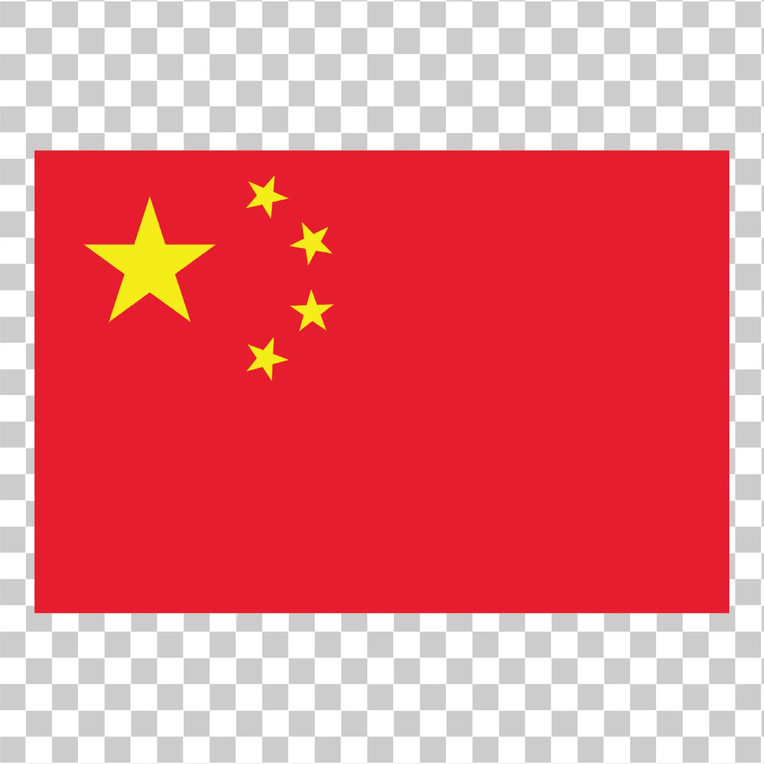China Flag Vector, Rode en gele Chinese nationale vlag, Realistische vlag van China PNG Clipart Illustratie, 