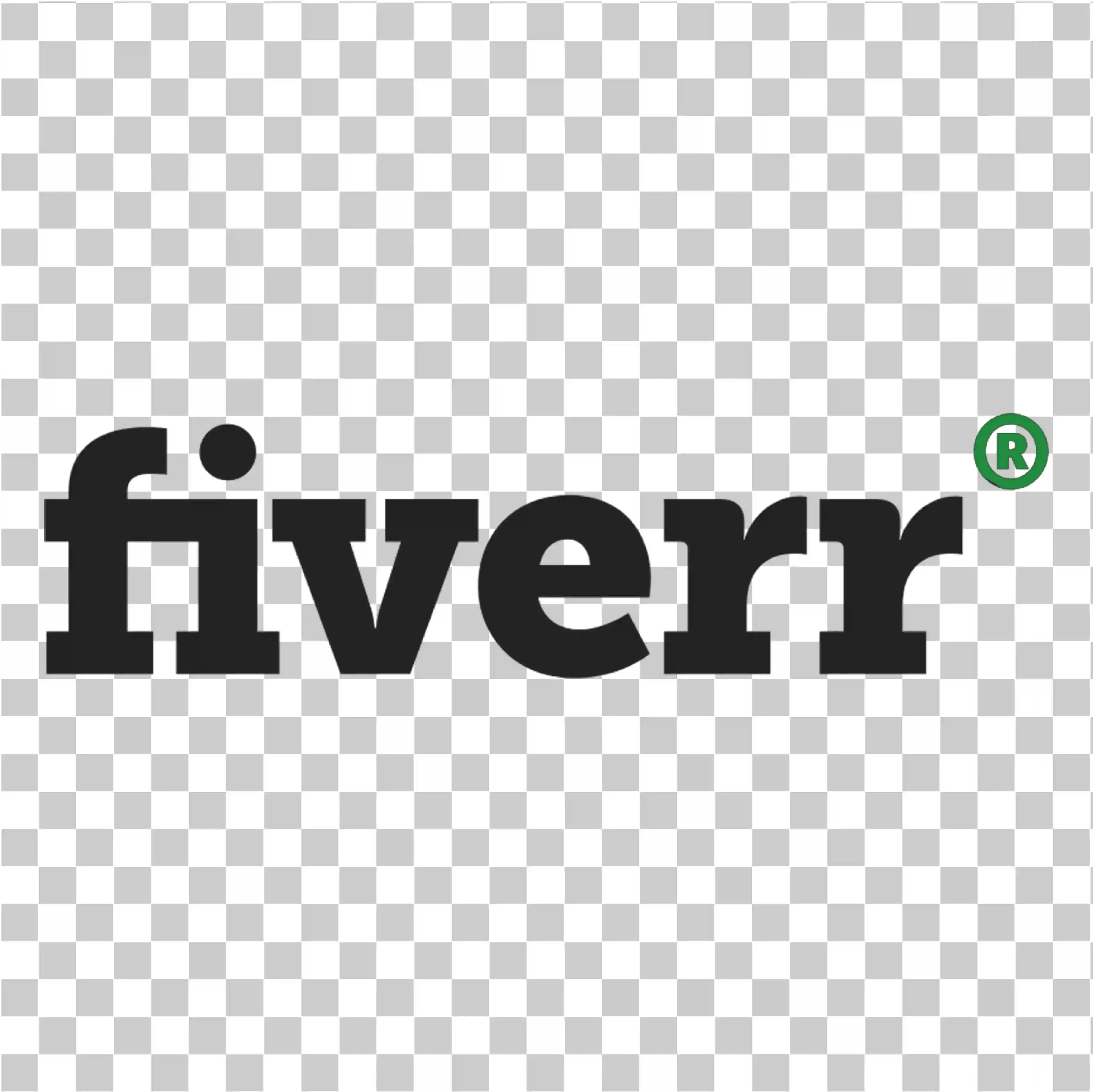 Fiverr PNG Logo – Clean Transparent Icon in Black & Green for Freelancers & Digital Marketing, 
