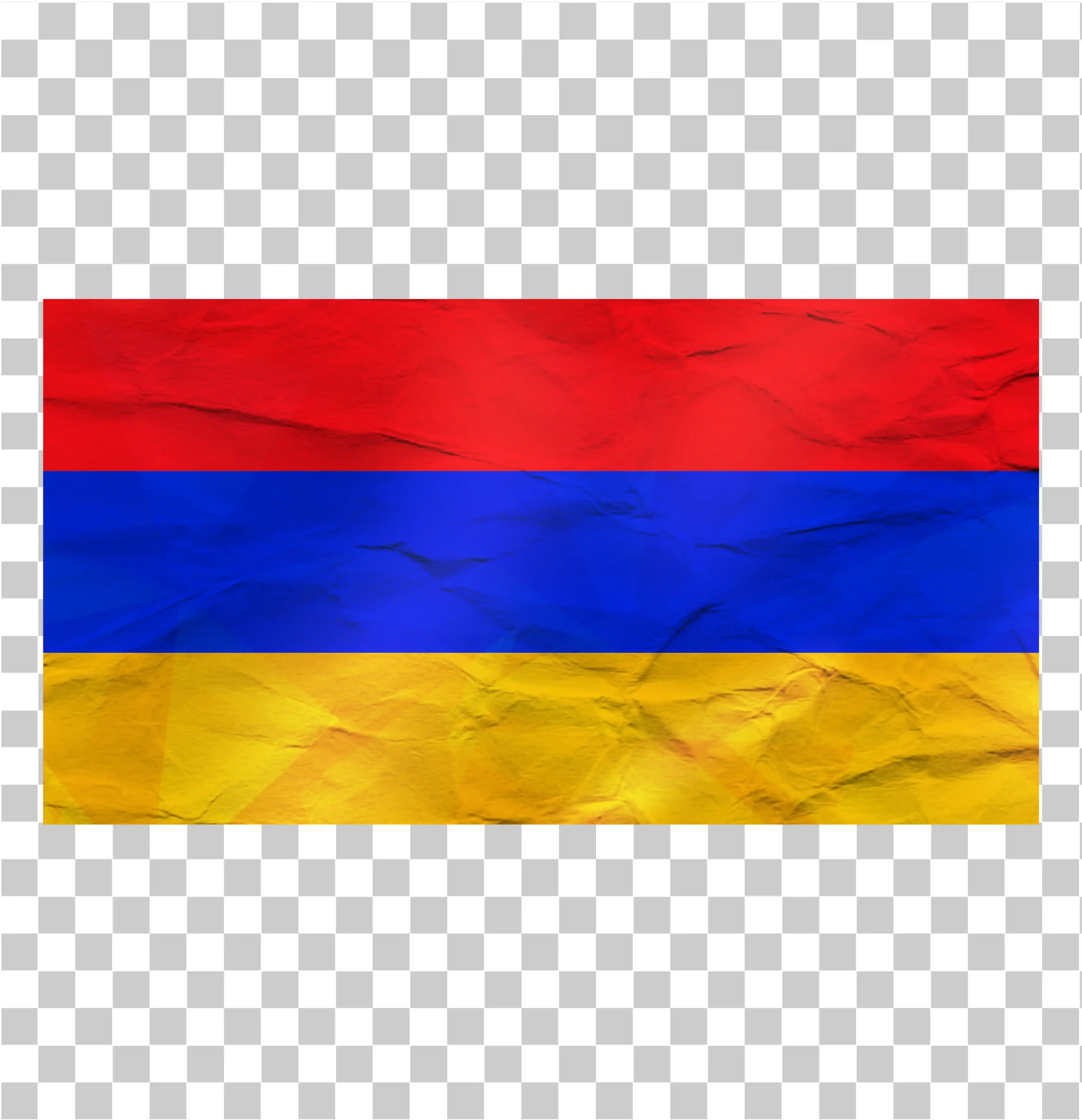Flagg från Armenien, Armenien flagga, Red Blue Orange Stripe Flag, Nationell flagga, Landsflagga, Armenisk flagga 1919, Flagglipart, Skrynklig pappersstruktur, 