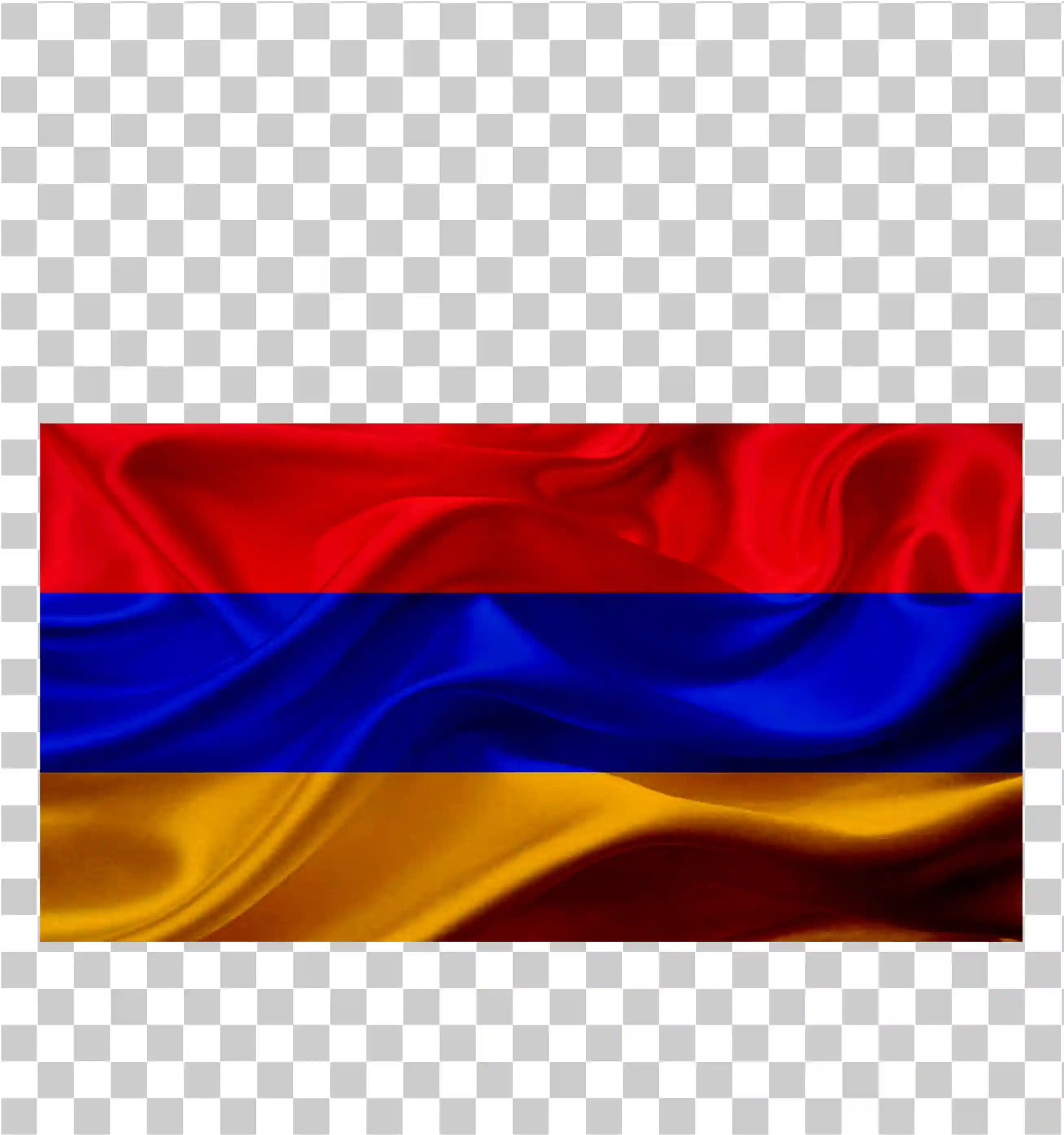 Bandeira da Armênia ondulando clipart da bandeira nacional, Vetor de bandeira country imprimível e ilustração de seda, 
