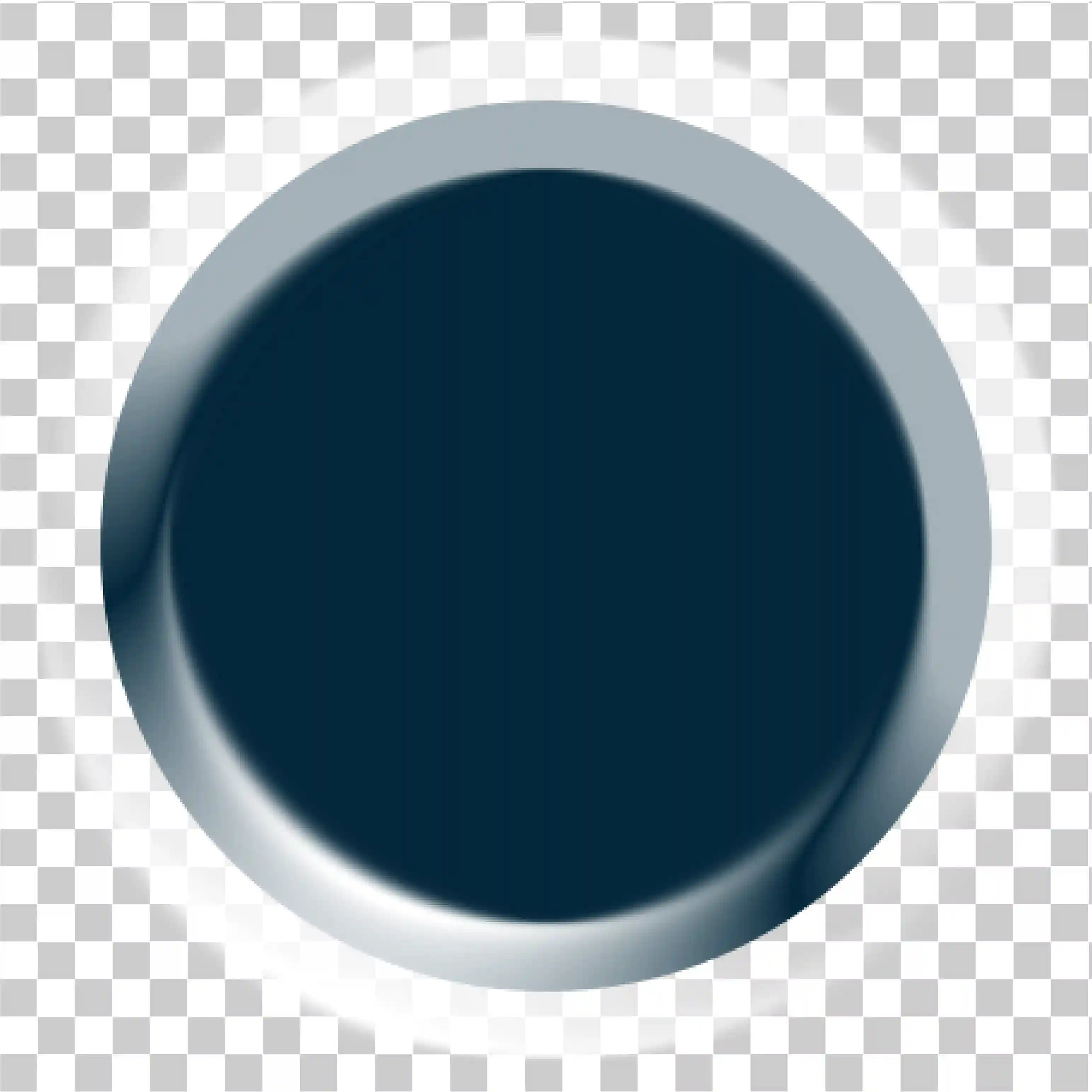 Blue Button with Glow Shadow, Empty Buttons, Circle Interface Icon, Blue Design, Grey Border Button, Digital Buttons, User Interface Element, Minimalist Icons, Iconography, Blue Color Graphic, PNG, 
