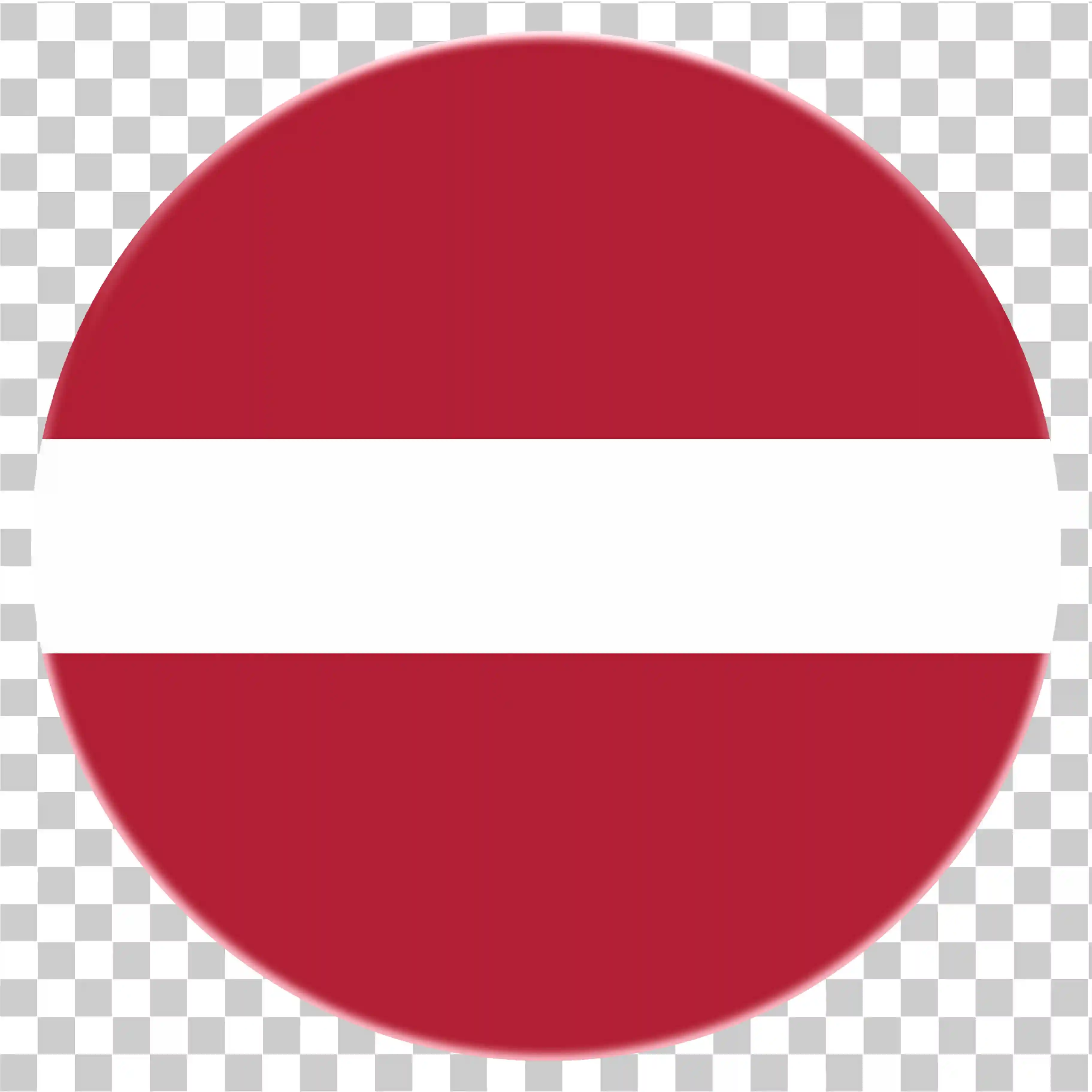 Latvia Flag, Latvian Flag, Flag of Latvia, National Flag, Red and White, Latvian Red, Horizontal Stripe, Latvia Icon, Circle Flag, Rounded, PNG, 