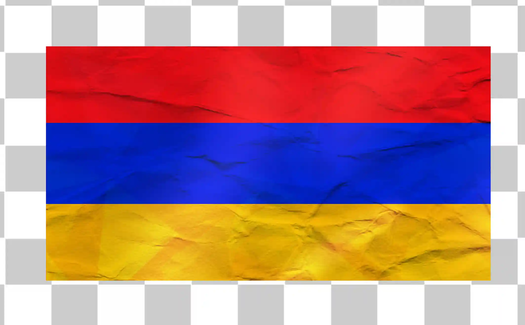 Armenian lippu, Punainen sininen oranssi raita lippu, Kansallinen lippu, Maan lippu, Armenian lippu 1919, Lippu clipart, Rypistynyt paperi, 
