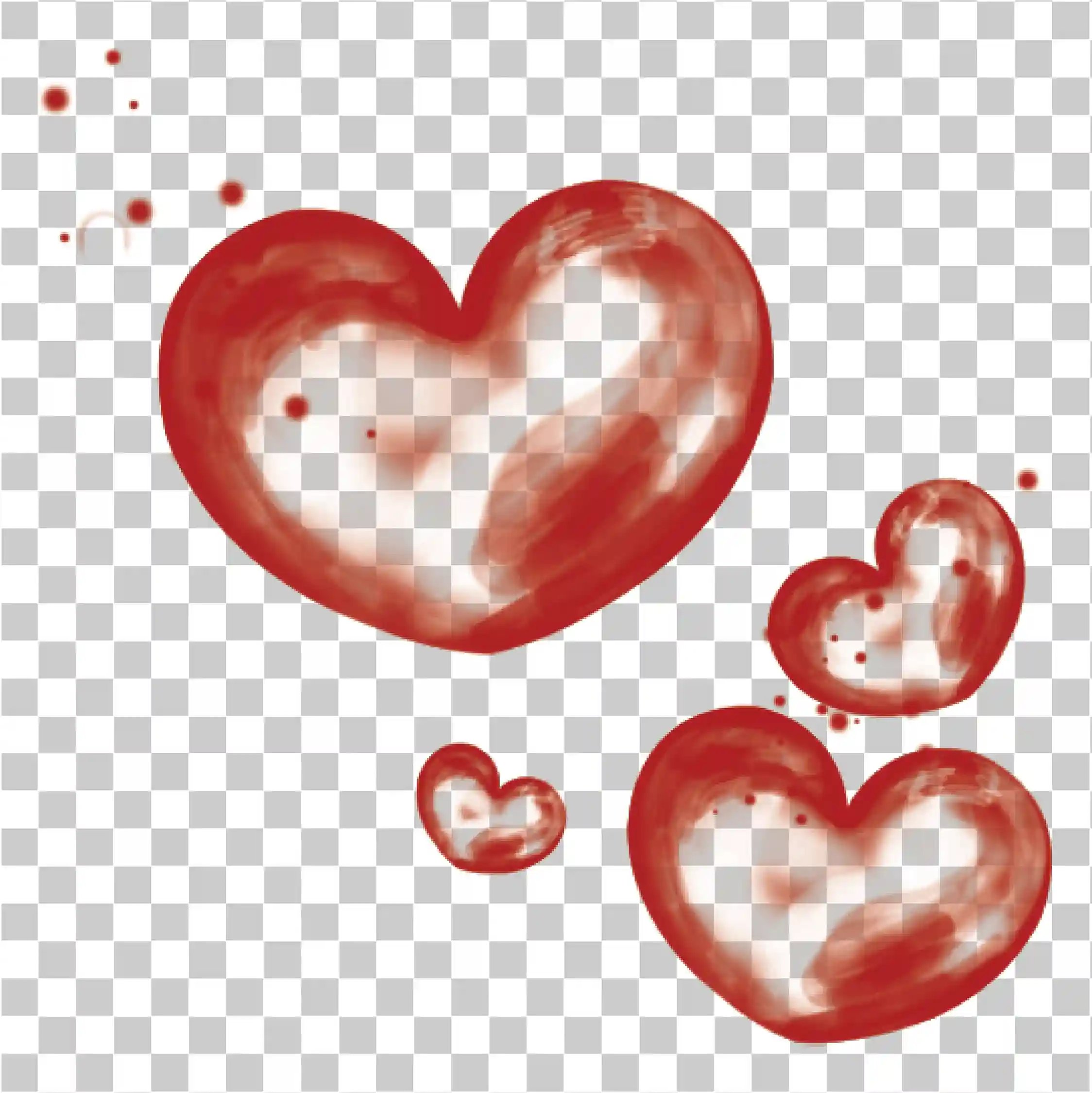 Shiny Red Heart PNG, Floating Love Symbol & Romantic 3D Art, 