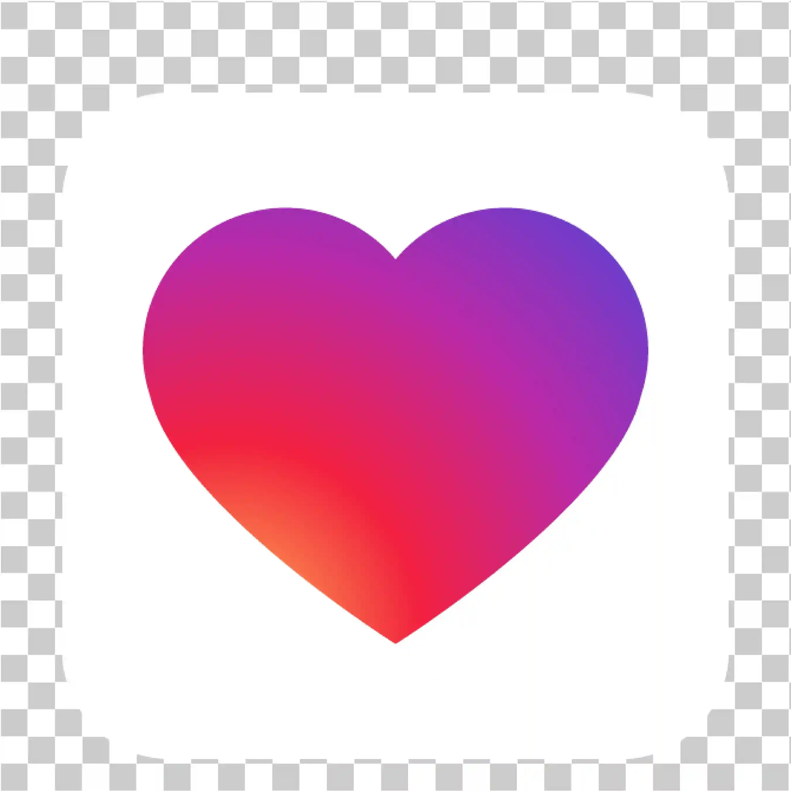 Instagram 하트 Png, 아이콘과 같은 IG, Insta Love Gradient, 하트 클립 아트, 흰색 배경, 둥근 모양, 