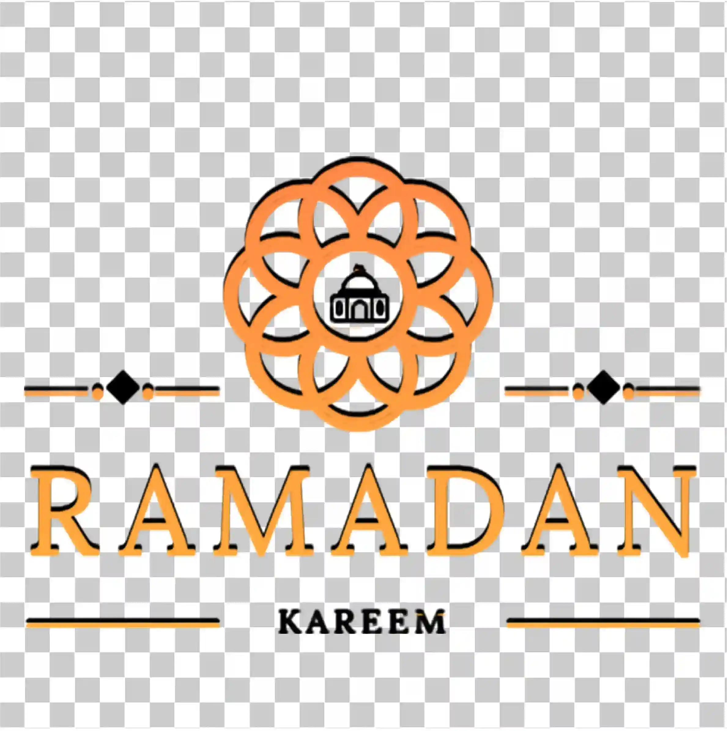 Ramadán islámico Kareem Vector, Mubarak Deseos y etiqueta decorativa, 