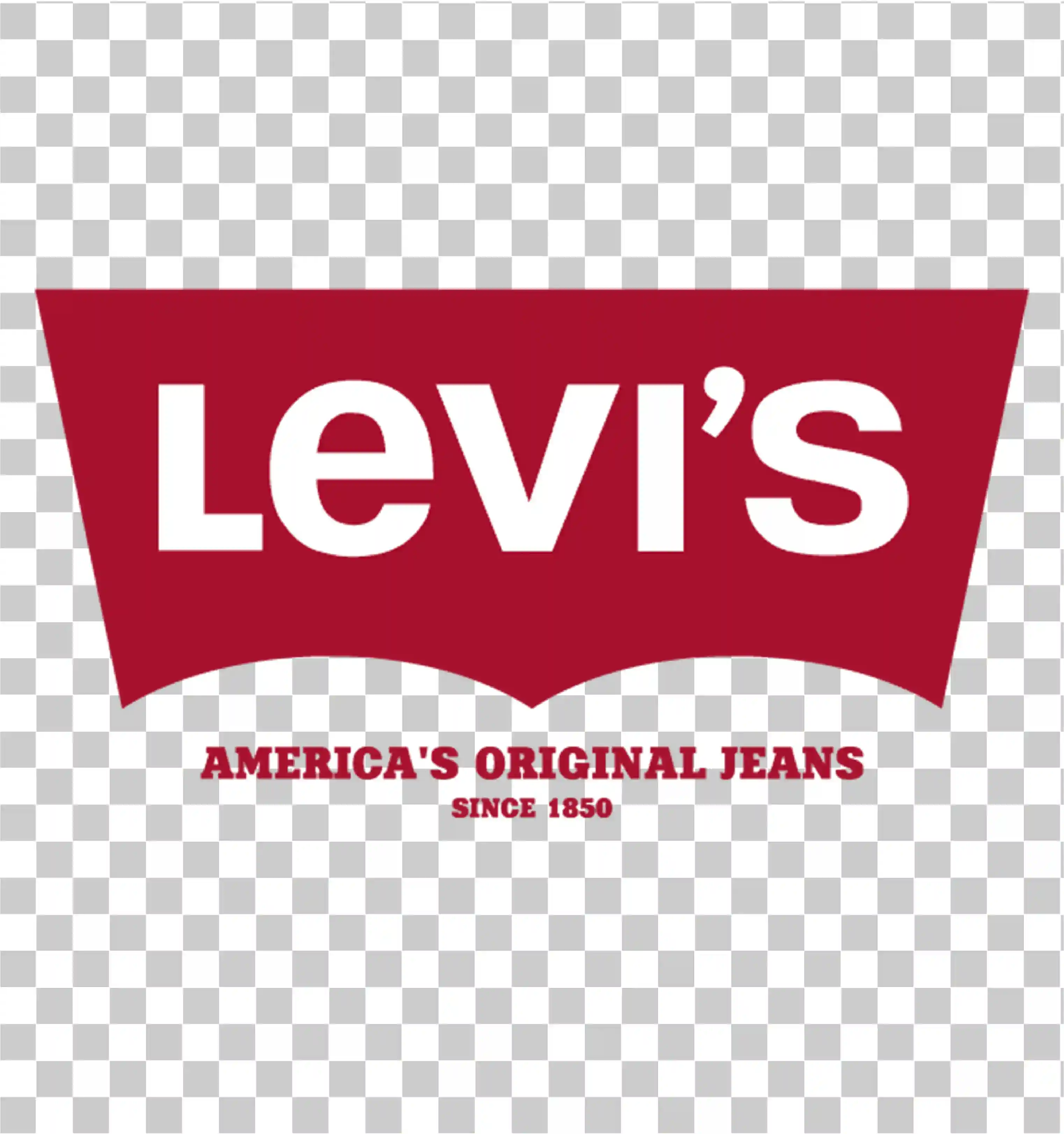 Levis logo, Levi Strauss & Co., Rød og hvit merkevarebygging, HD -merketsymbol, Amerikanske originale jeans 1850, 
