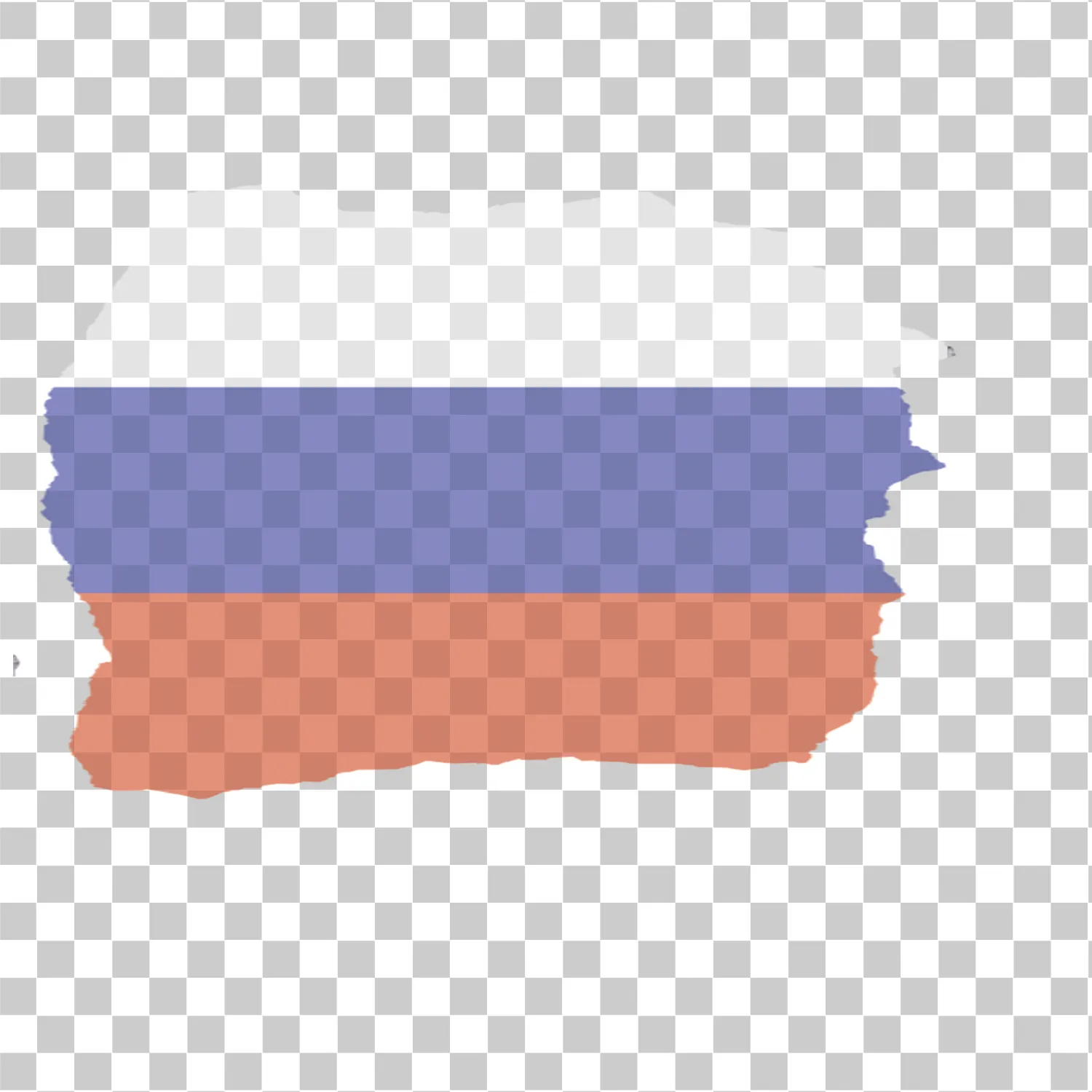 Ilustrație PNG cu pavilion rus - Flag Federația Tricolor Rusia cu textură albastră albă roșie și filigran, 