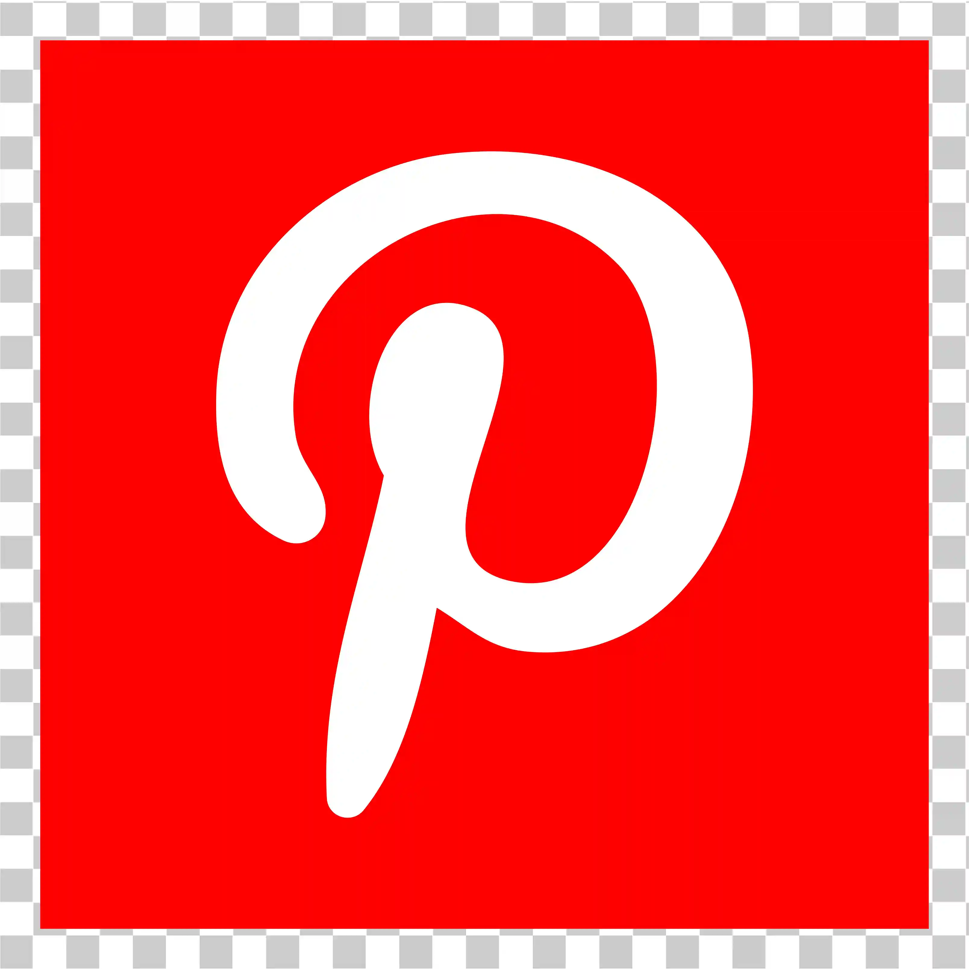LOGO DE PINTEREST PNG, Iconos de Pinterest, Rectángulo ROJO Y WHITE P LOGO, Vector de fondo transparente, Descargar la aplicación Pinterest, Imágenes, 