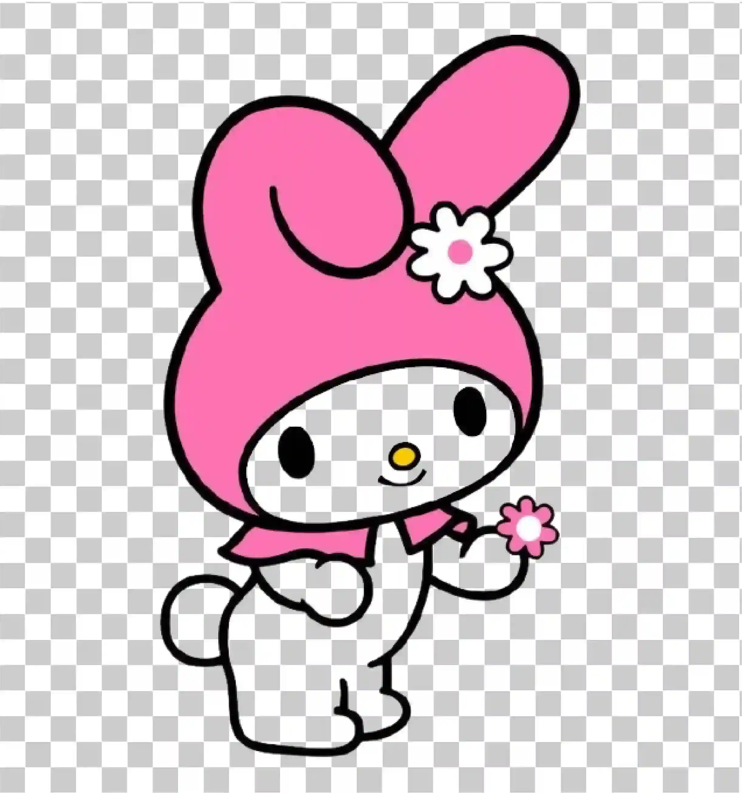 La mia melodia, Coniglietto carino, Coniglio, Animale carino rosa, 