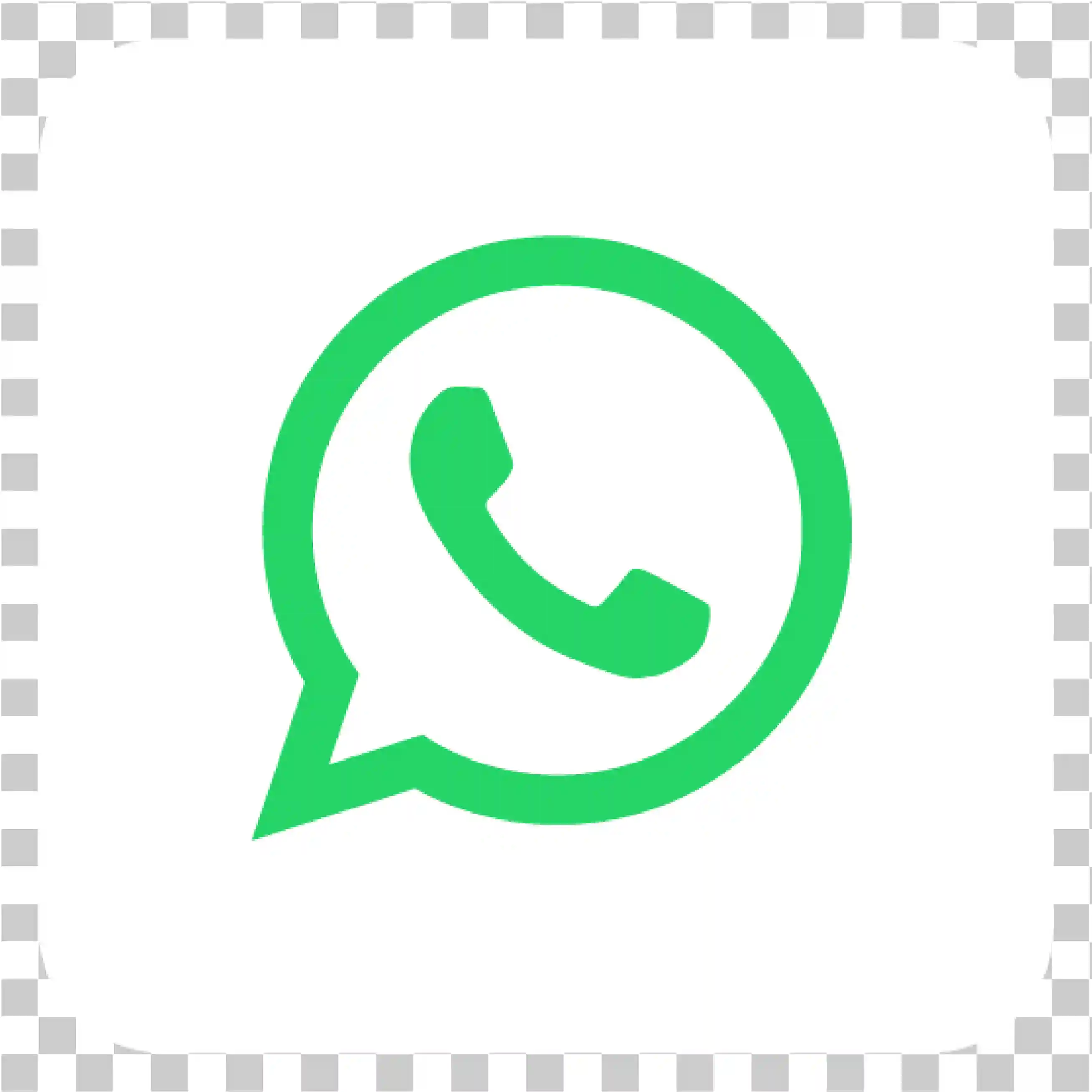 Logotipo de whatsapp png, Fondo blanco, teléfono verde, contorno verde, cuadrado redondeado, forma redonda, icono, Vector, Clipart, imagen, descarga gratuita, 