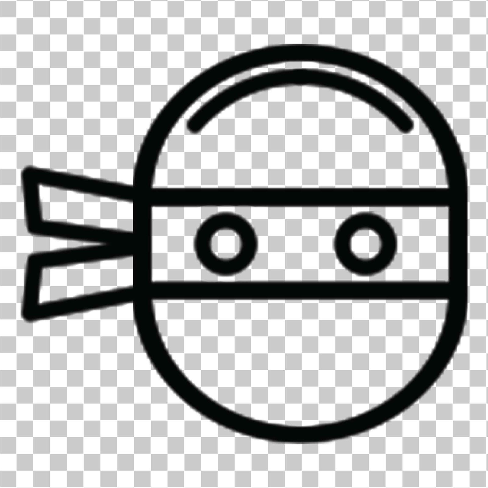 Ninja png - ninja noir, Ninja Kid, Masque de dessins animés, Icône Web ninja et emoji, 