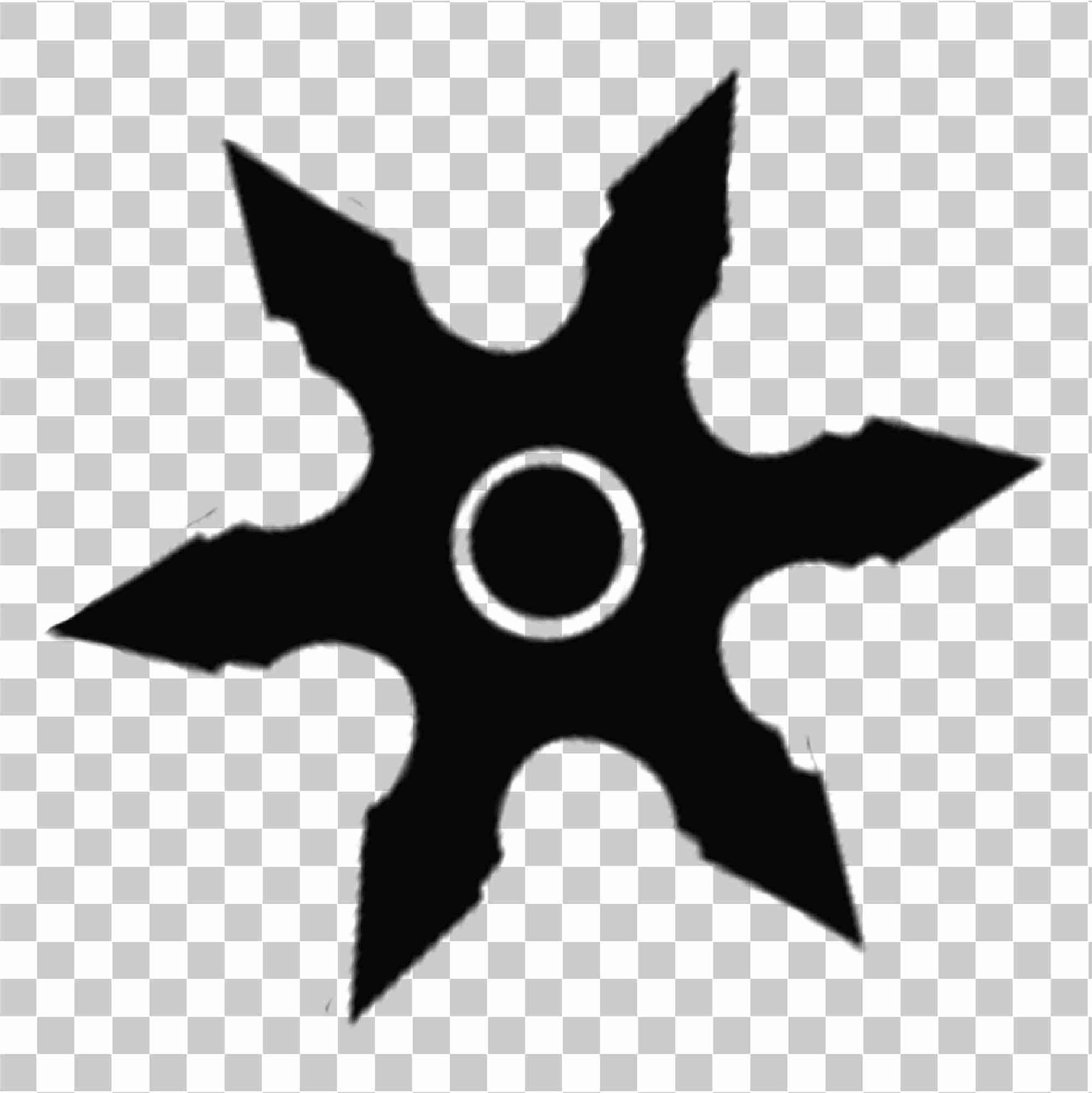 Ninja Star - Black Ninja Shuriken, Cartoon Star, et lancer des armes PNG, 