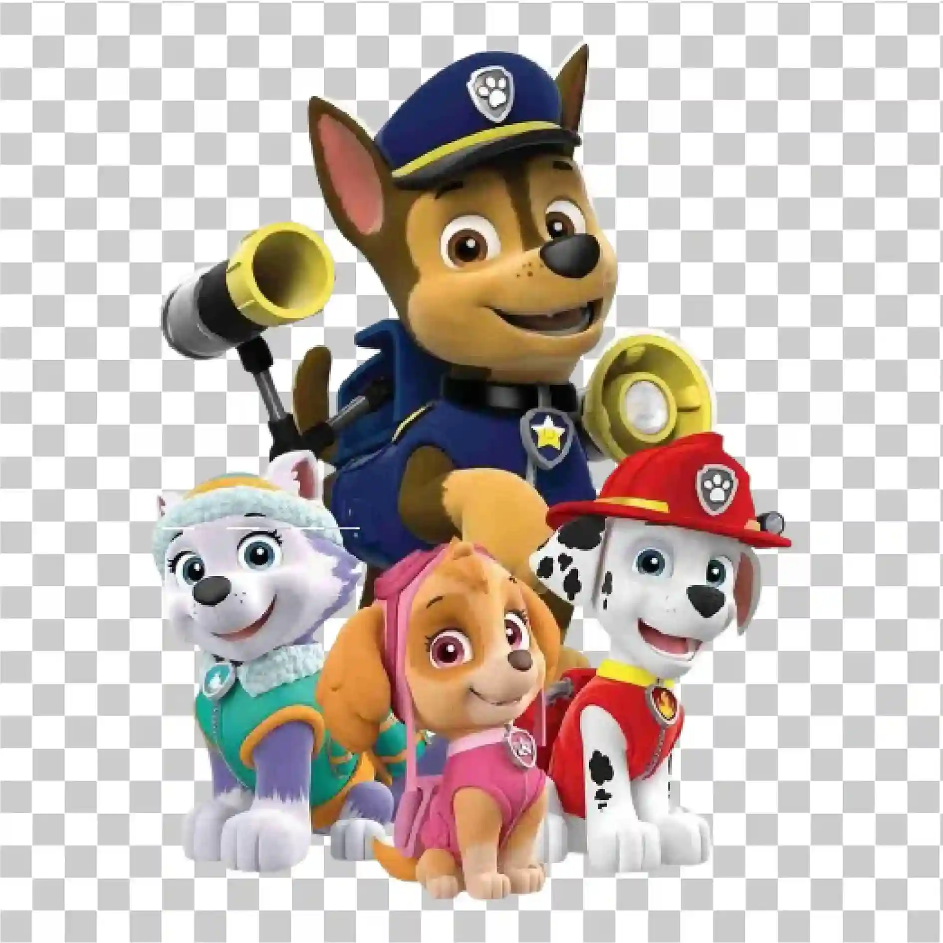 Paw Patrol Everest & Puppy Dog Cartoon Png, 