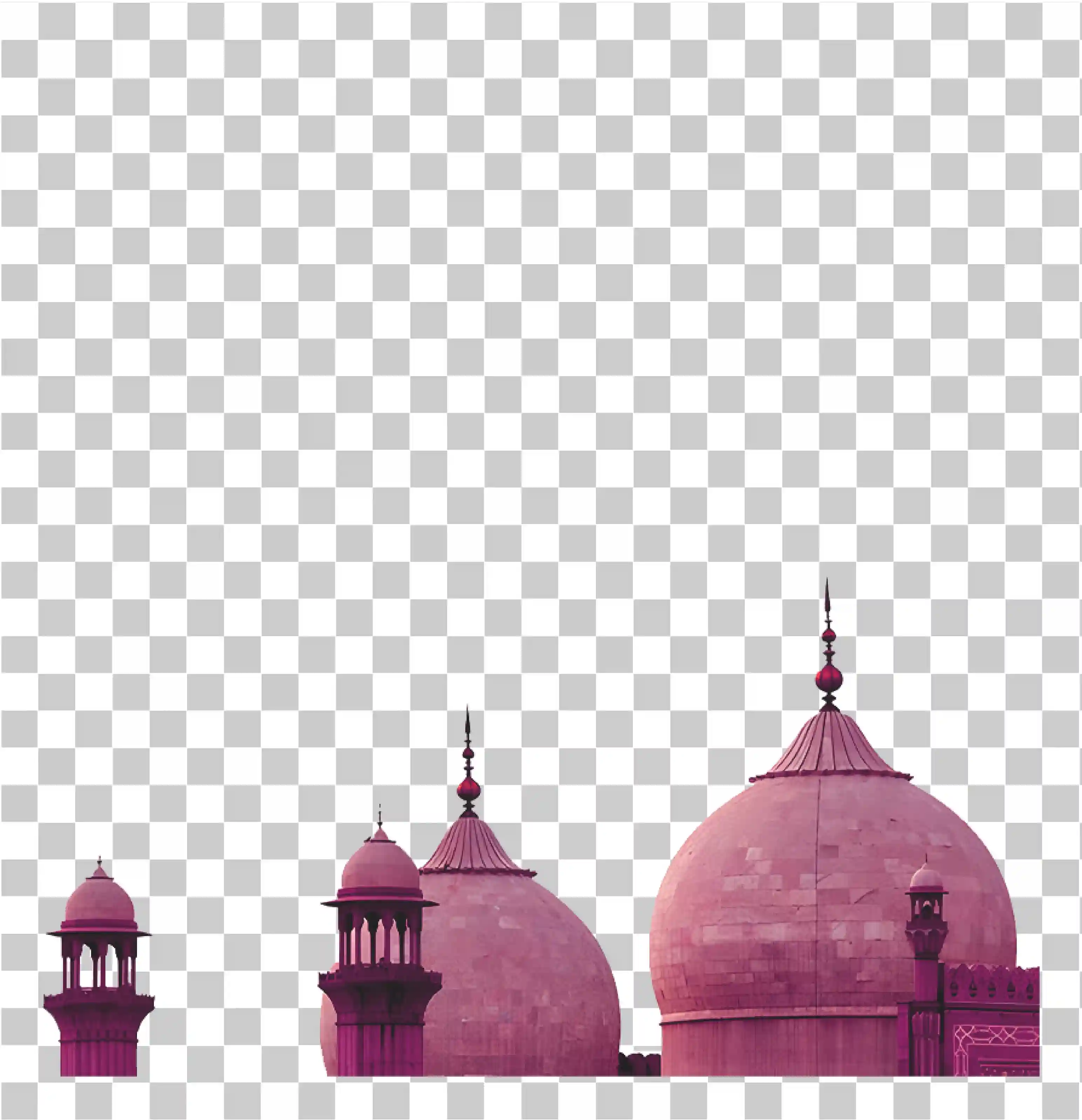 Vecteur de mosquée rouge, Clipart islamique et prière musulmane PNG, 