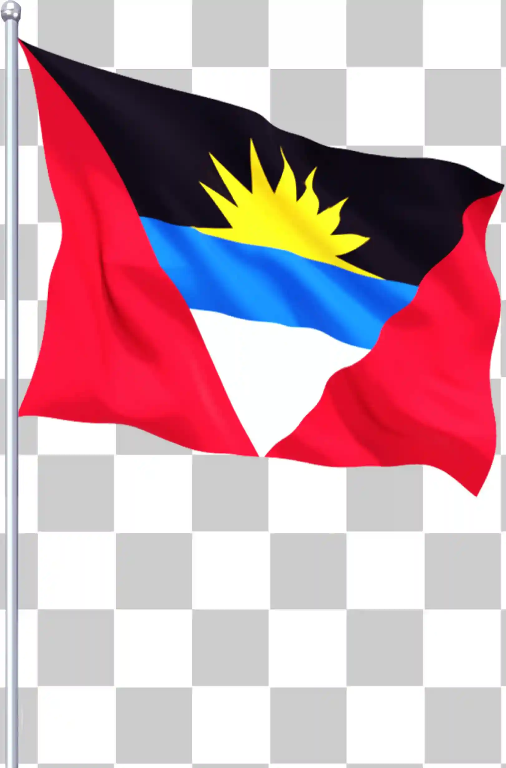 Flagg av Antigua och Barbuda, Antigua Flag, National Flag PNG, Country Flag Flying, Antigua och Barbuda nationella färger, 